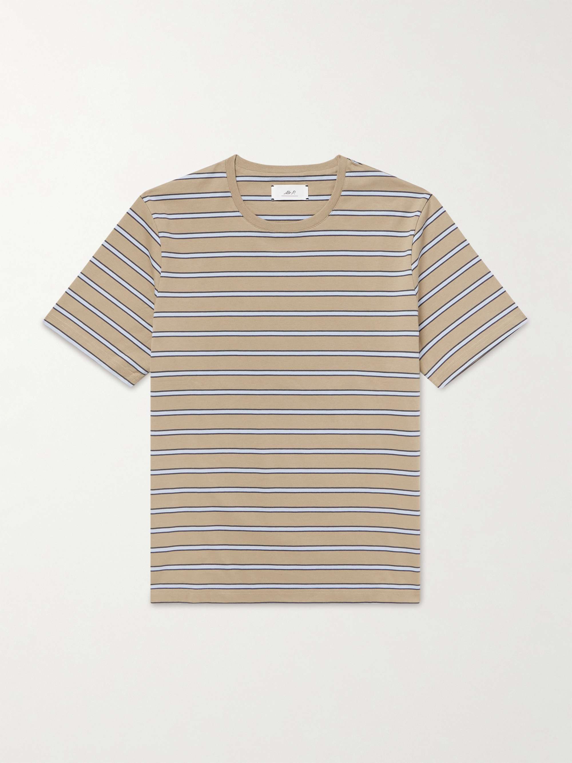 Striped Recycled and Organic Cotton-Jersey T-Shirt hero visual