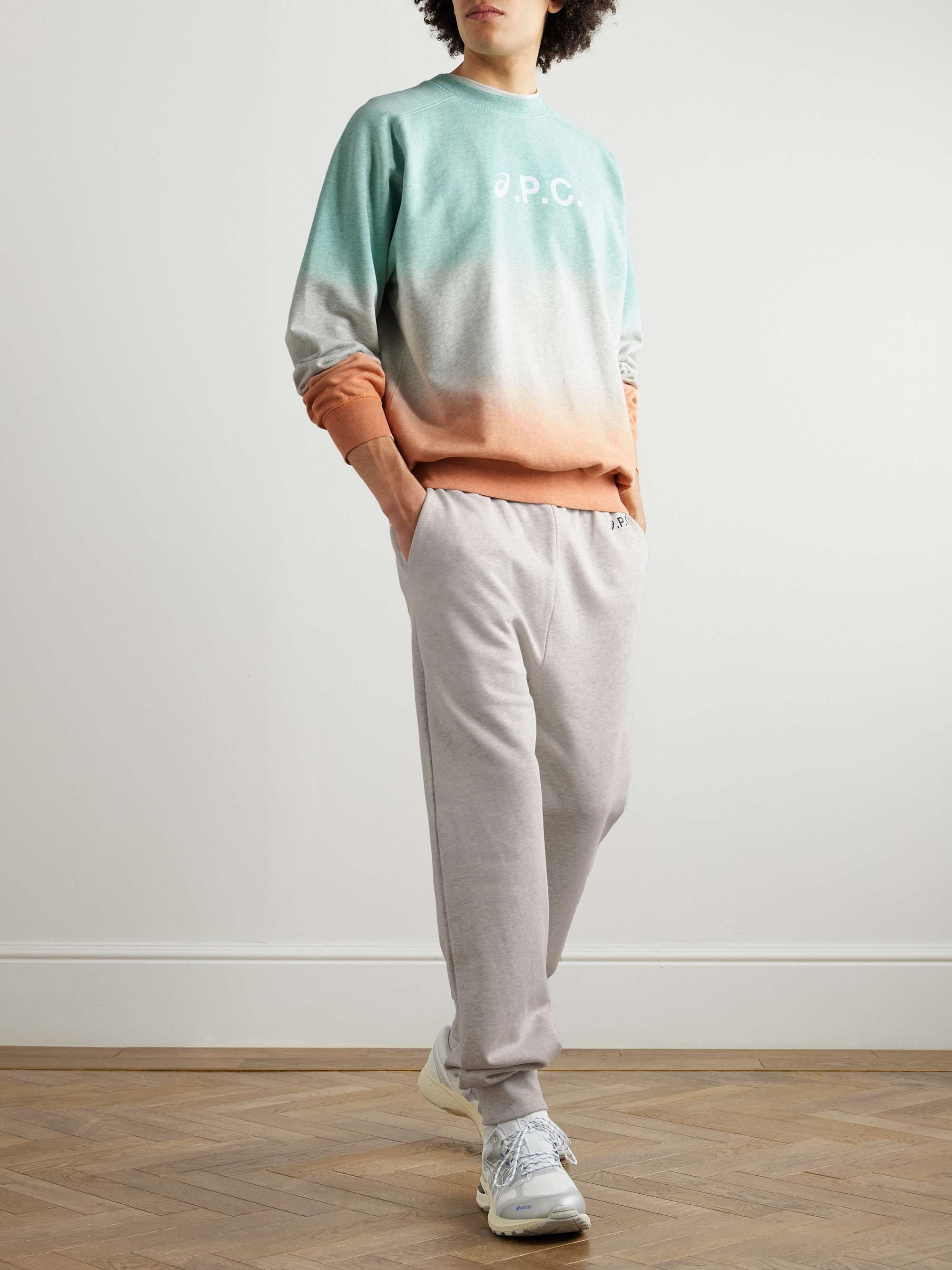 + ASICS Jogging Hill Tapered Logo-Print Organic Cotton-Jersey Sweatpants view