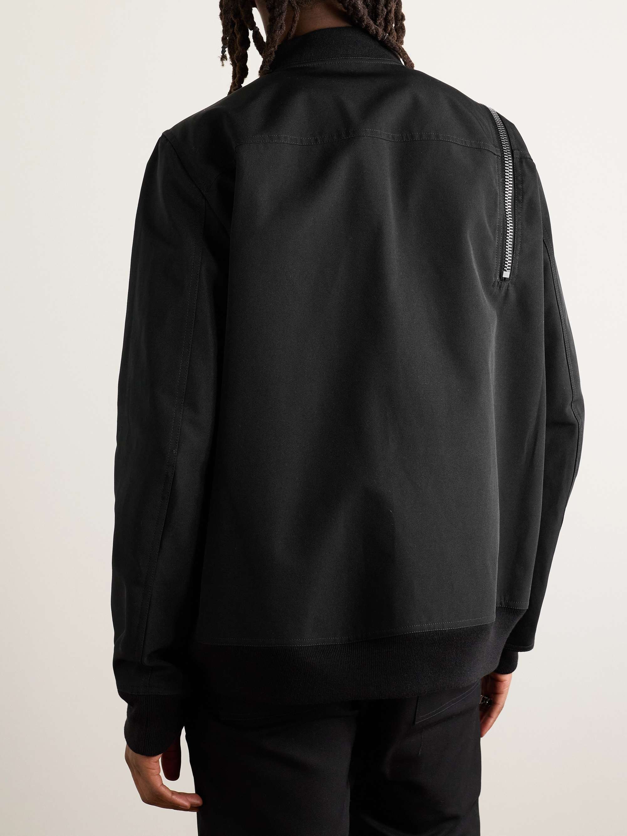 + Bonotto Jumbo Headon Oversized Zip-Detailed Canvas Bomber Jacket view