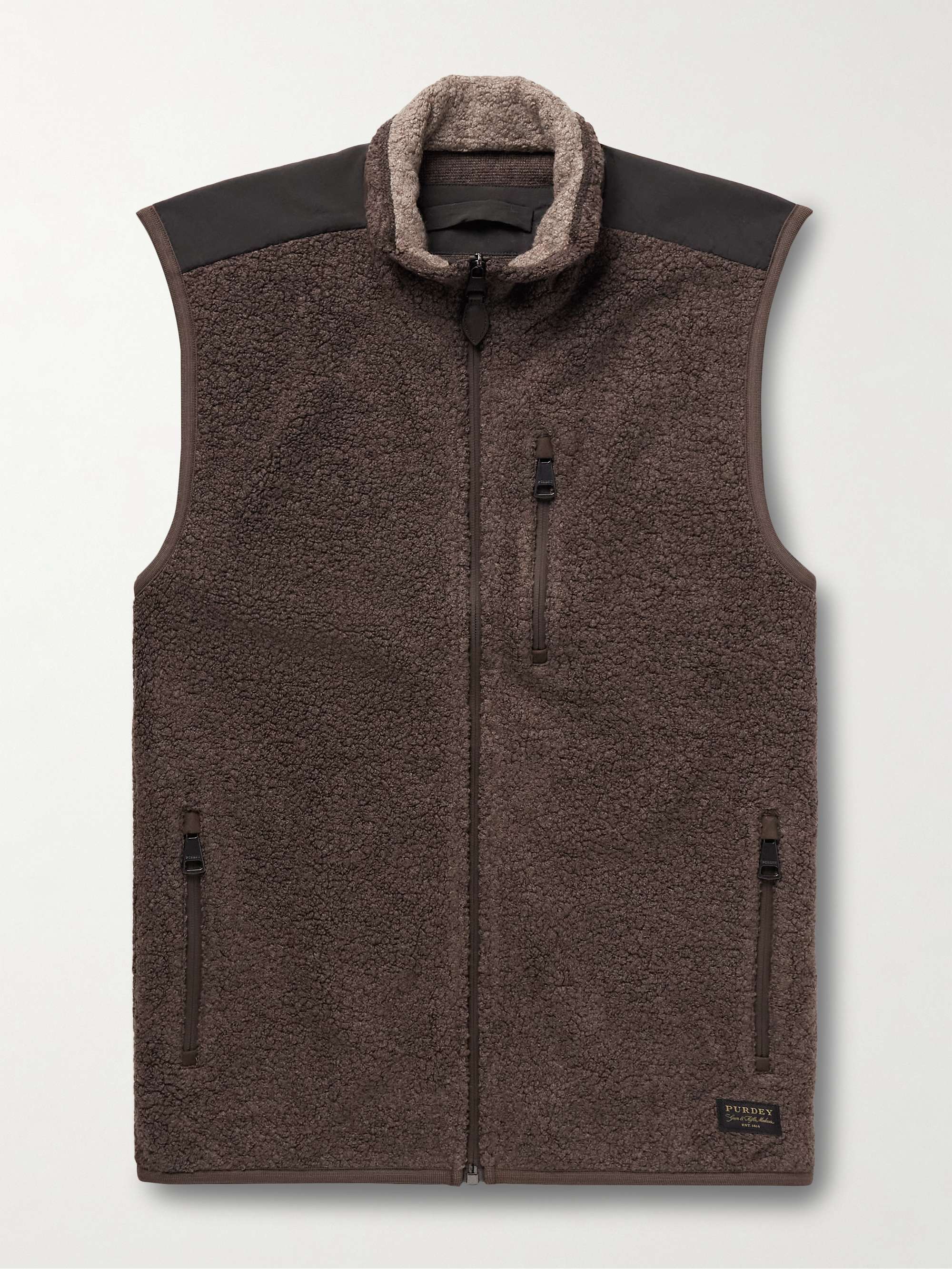 Shell-Trimmed Bouclé Gilet hero visual