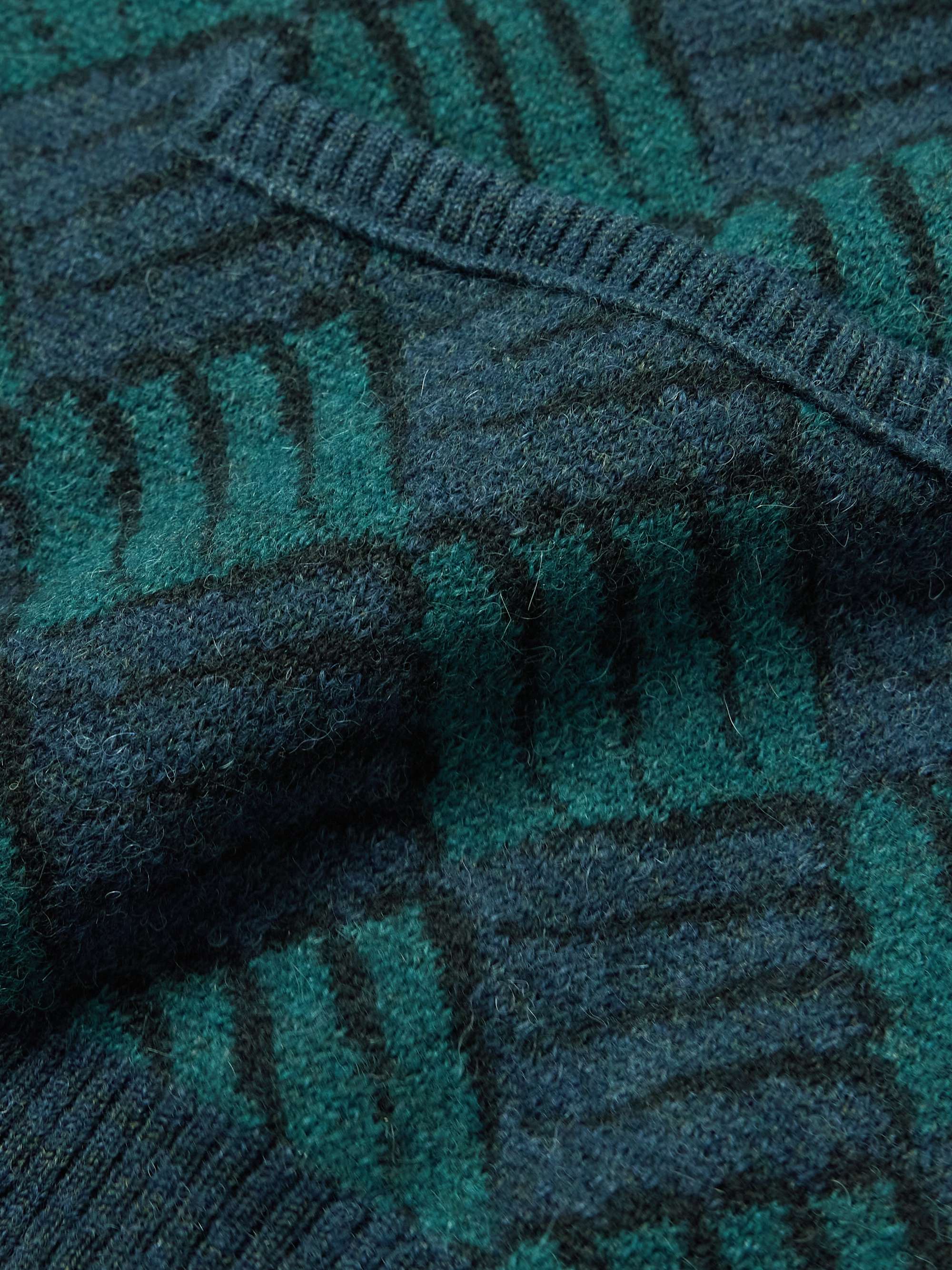 Wind and Wave Jacquard-Knit Cardigan view