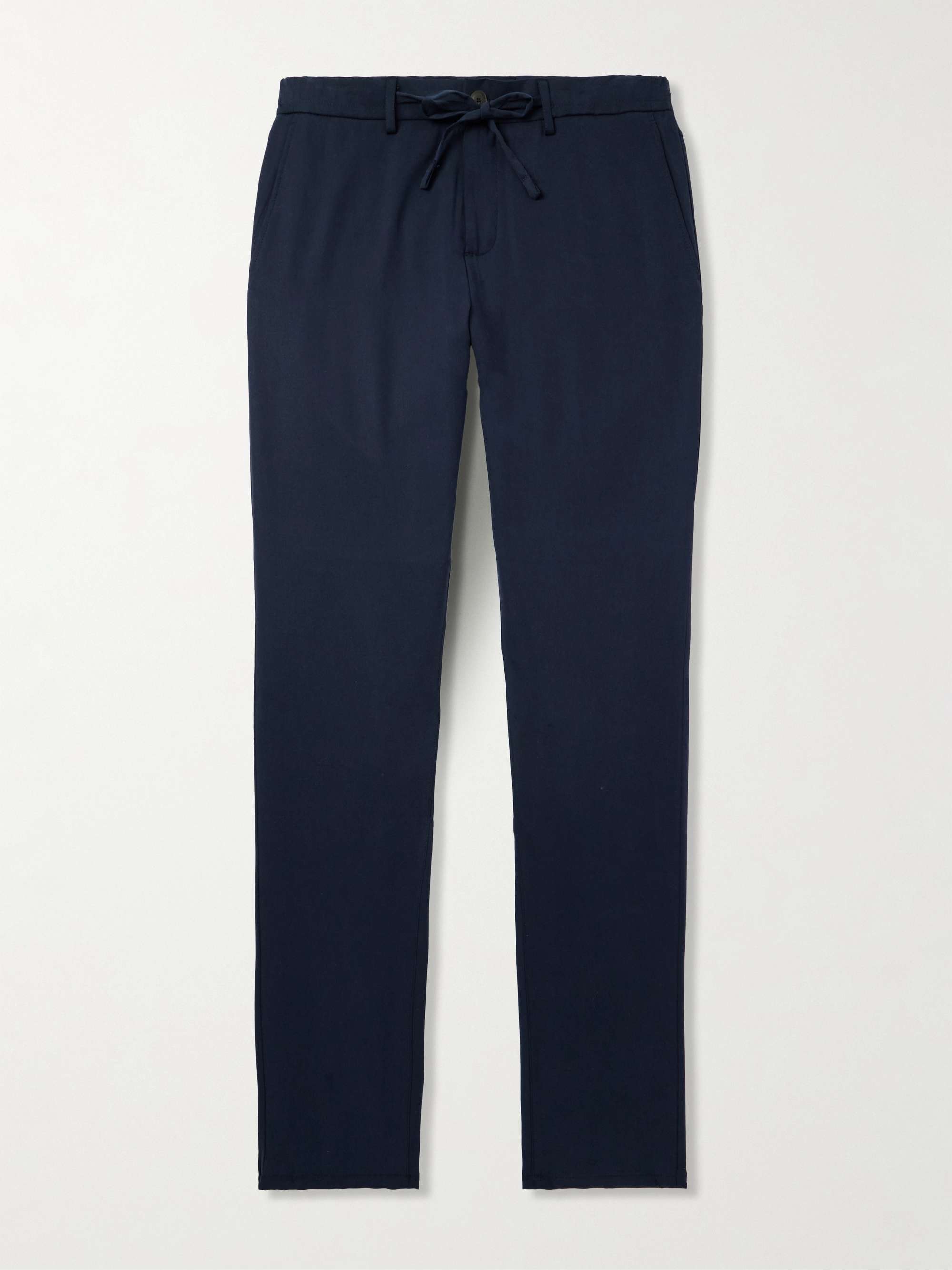 Straight-Leg Lyocell Drawstring Trousers hero visual