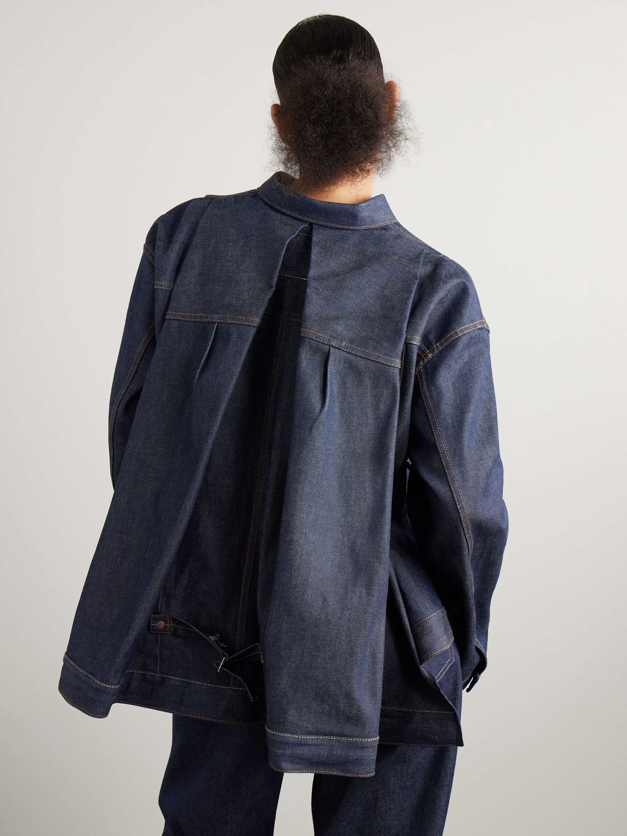 + Levi's pleated denim jacket view