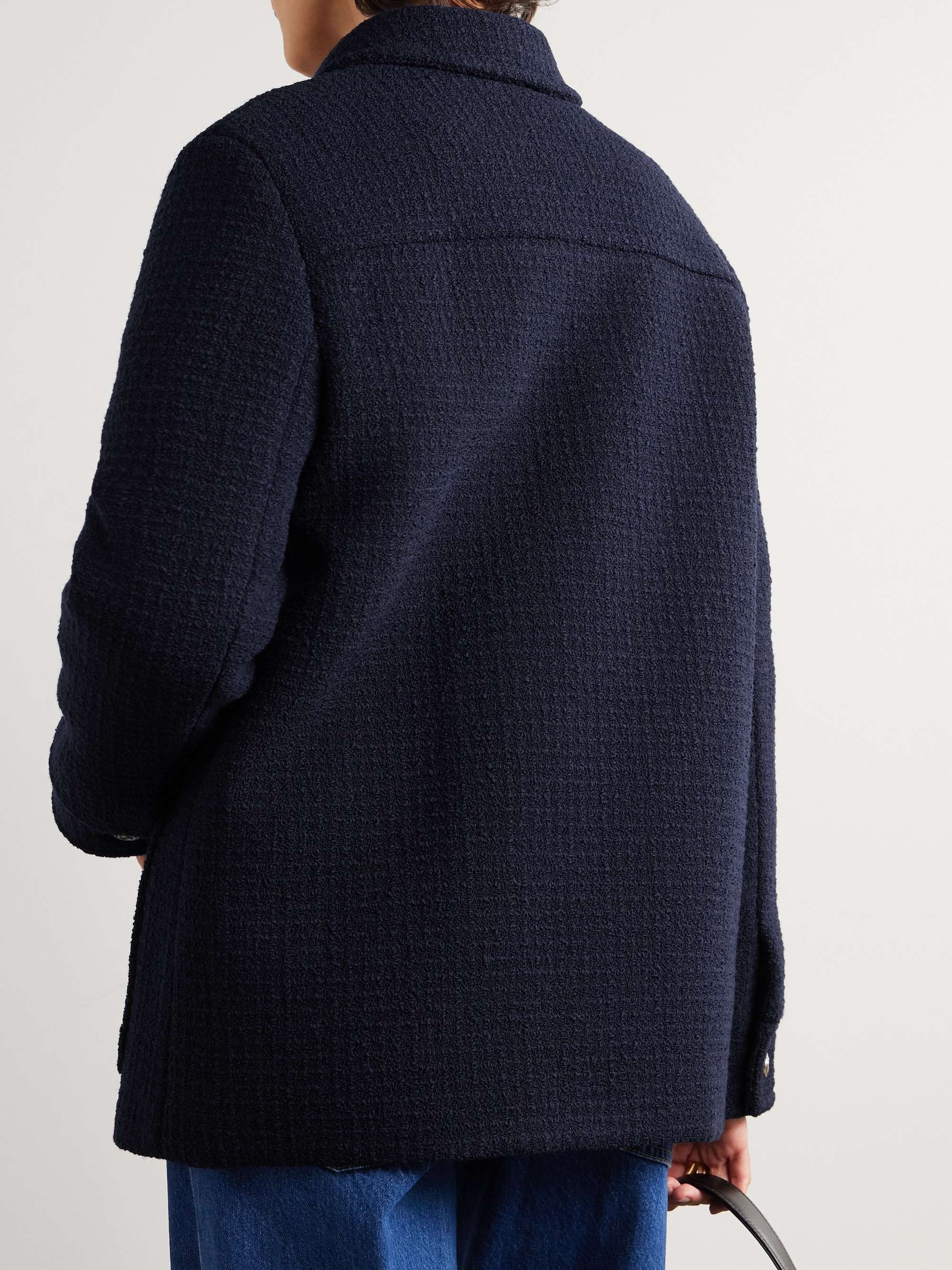 Wool-blend bouclé-tweed coat view