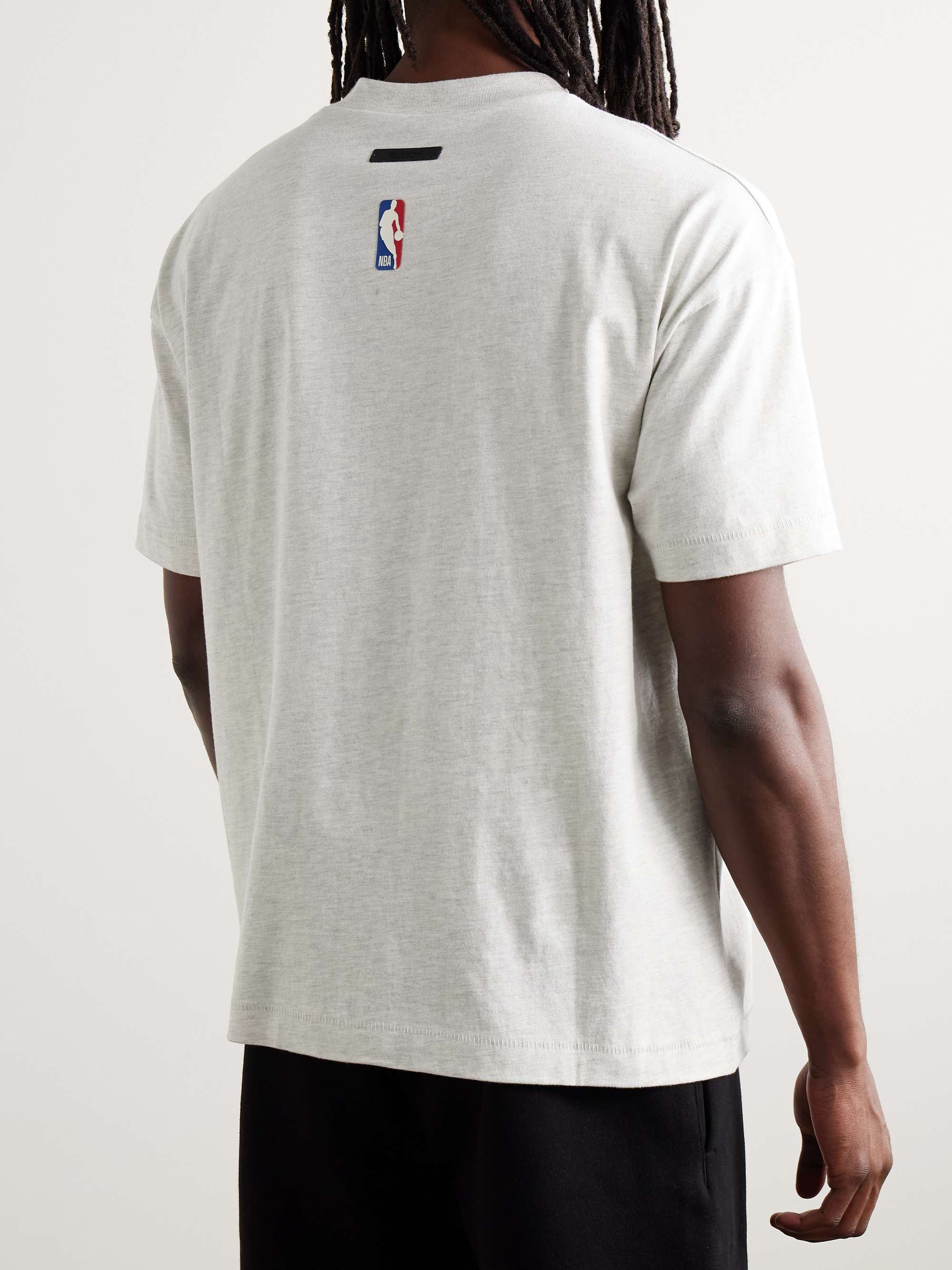 + NBA Knicks Appliquéd Cotton-Jersey T-Shirt view