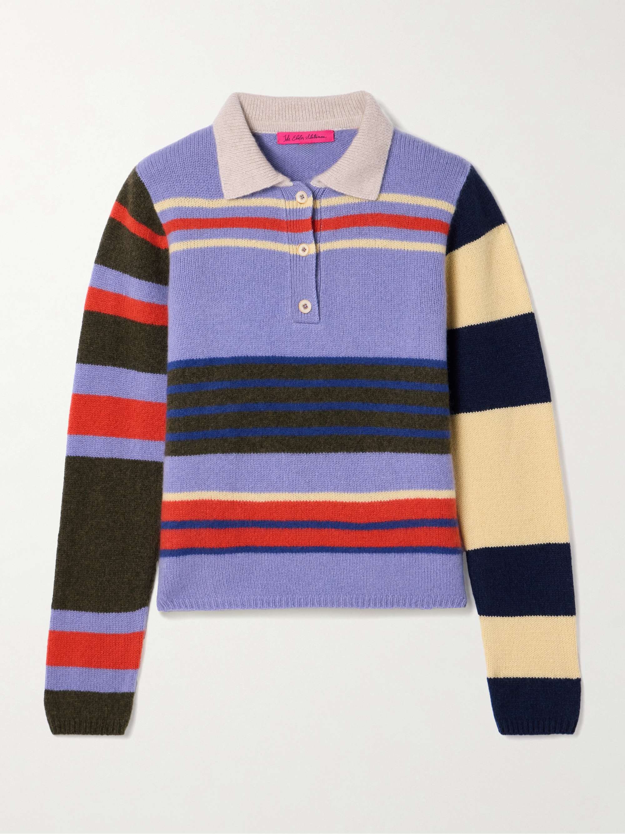 Chaos striped cashmere polo sweater hero visual