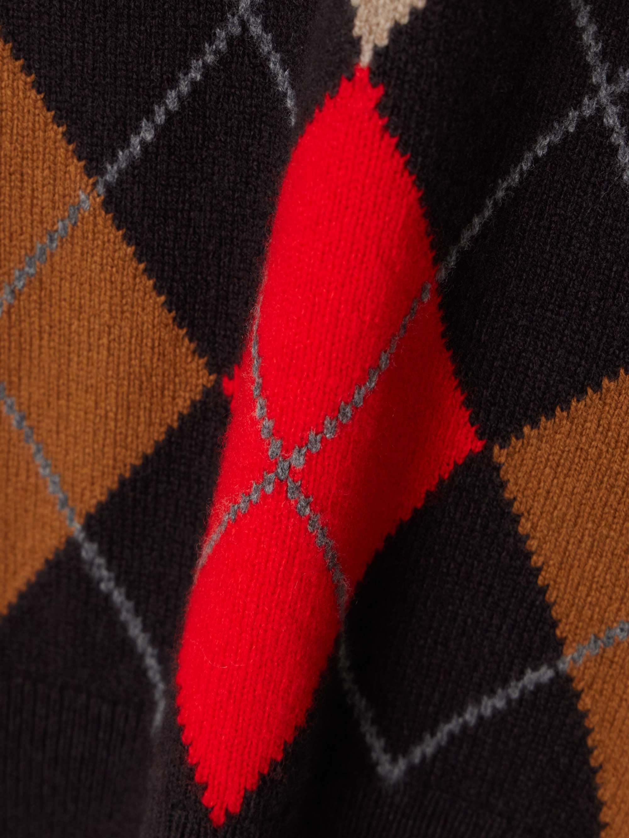 Argyle wool sweater view