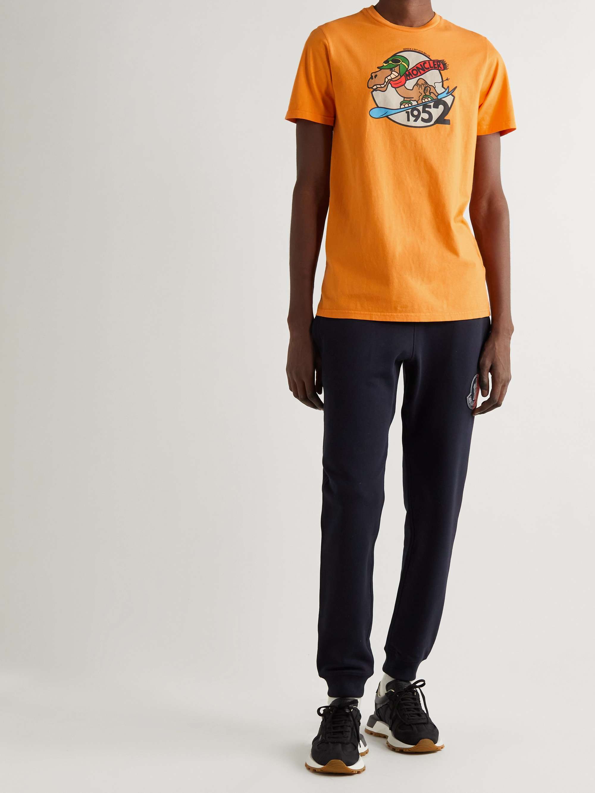 2 Moncler 1952 Garment-Dyed Printed Cotton-Jersey T-Shirt view