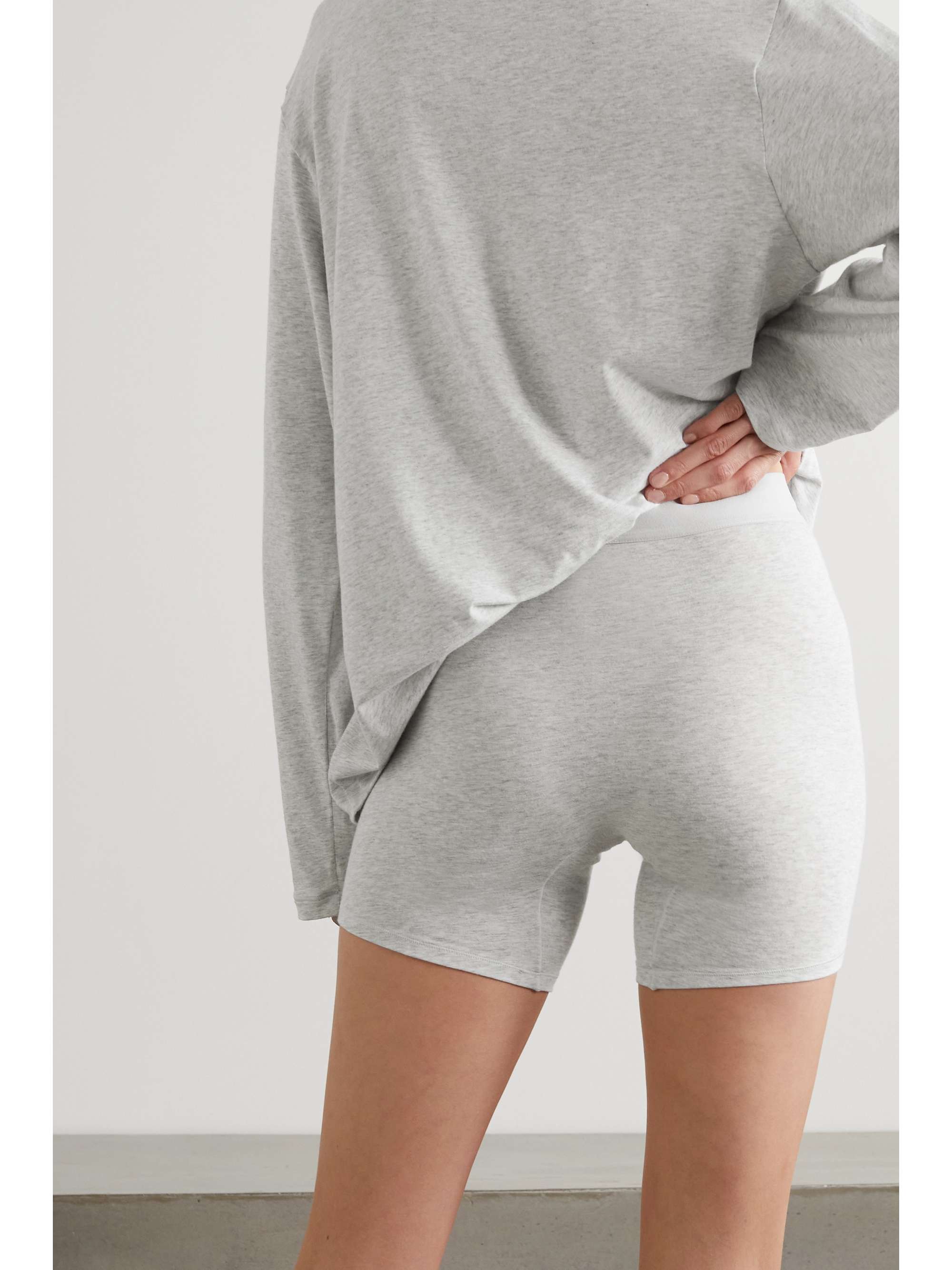 Boyfriend stretch-modal and cotton-blend jersey boxer shorts view