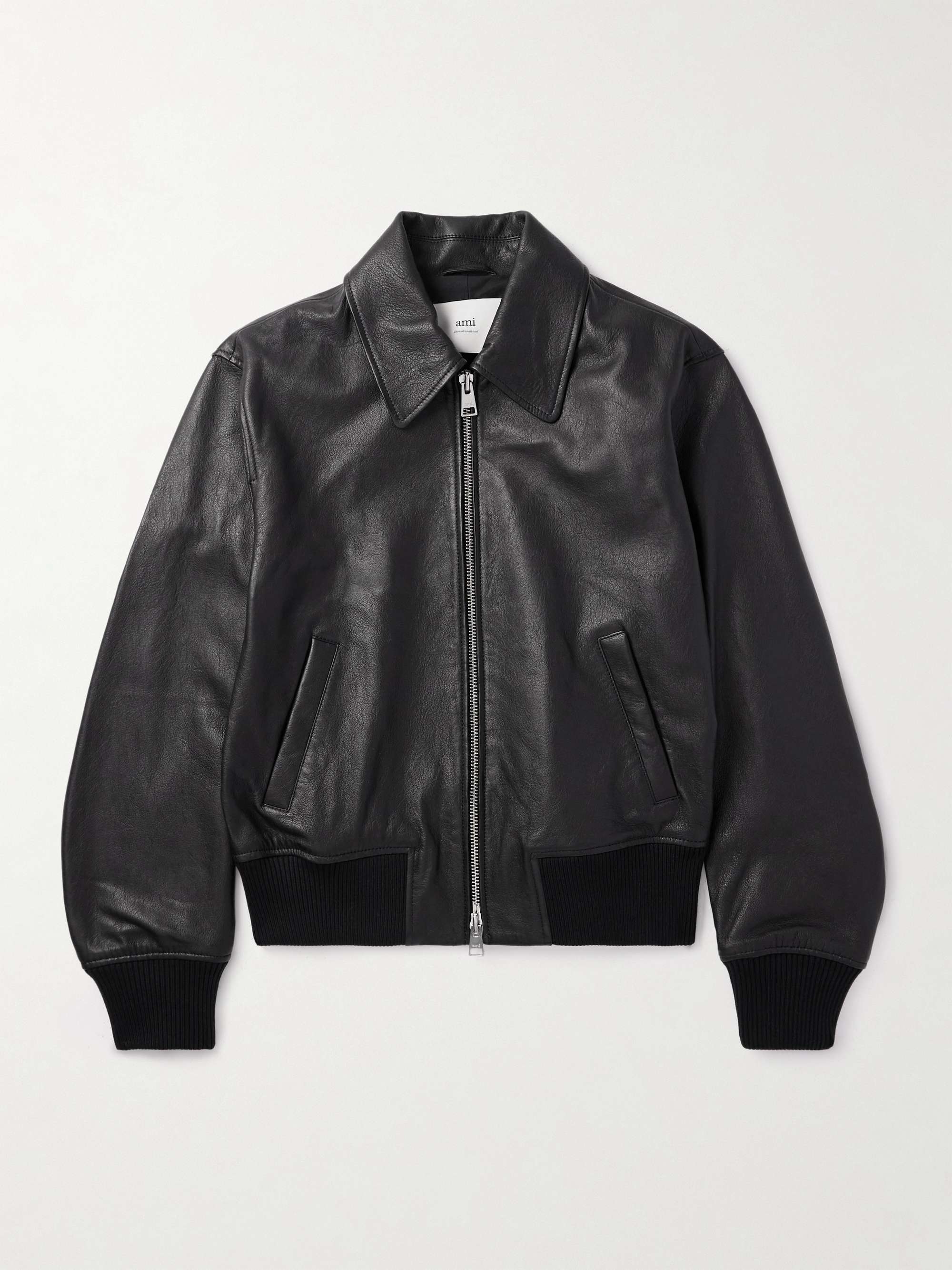Leather Bomber Jacket hero visual