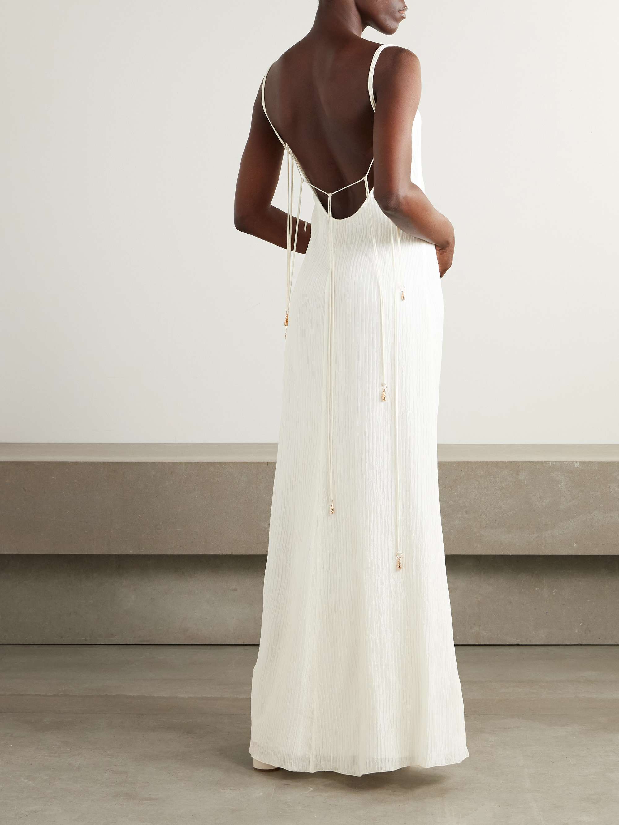 Avebury silk-plissé maxi dress view