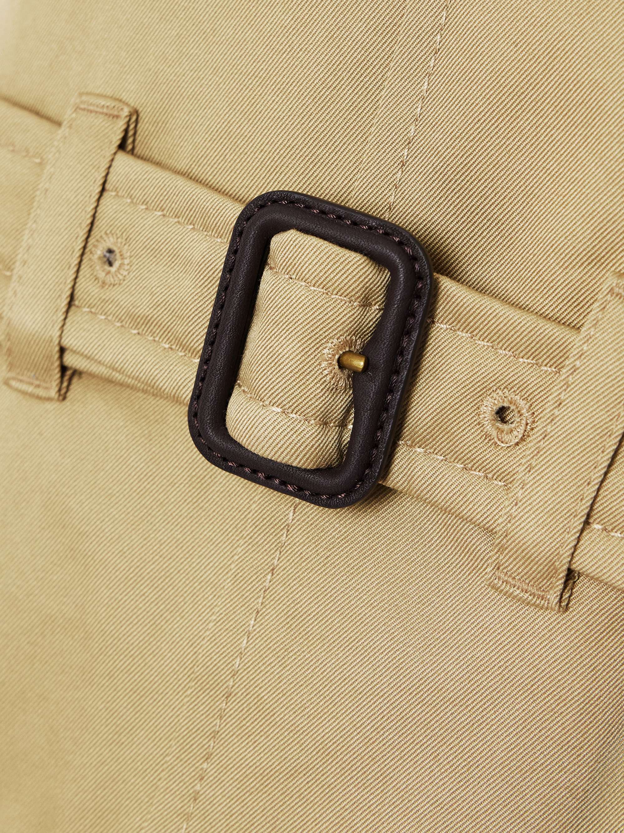 Castleford double-breasted cotton-gabardine trench coat view