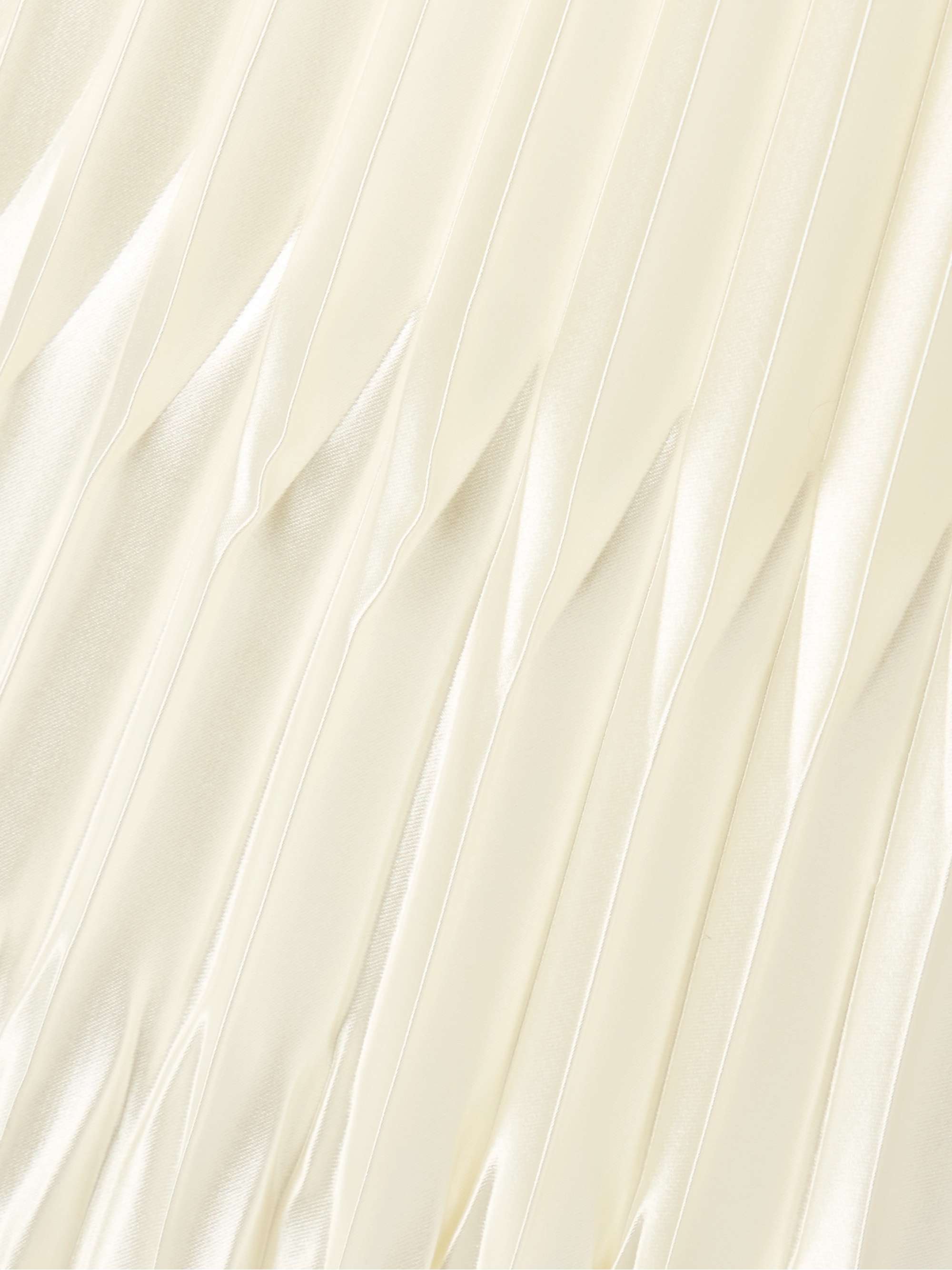 Sinclair embellished wool and silk-blend plissé-mikado halterneck gown view