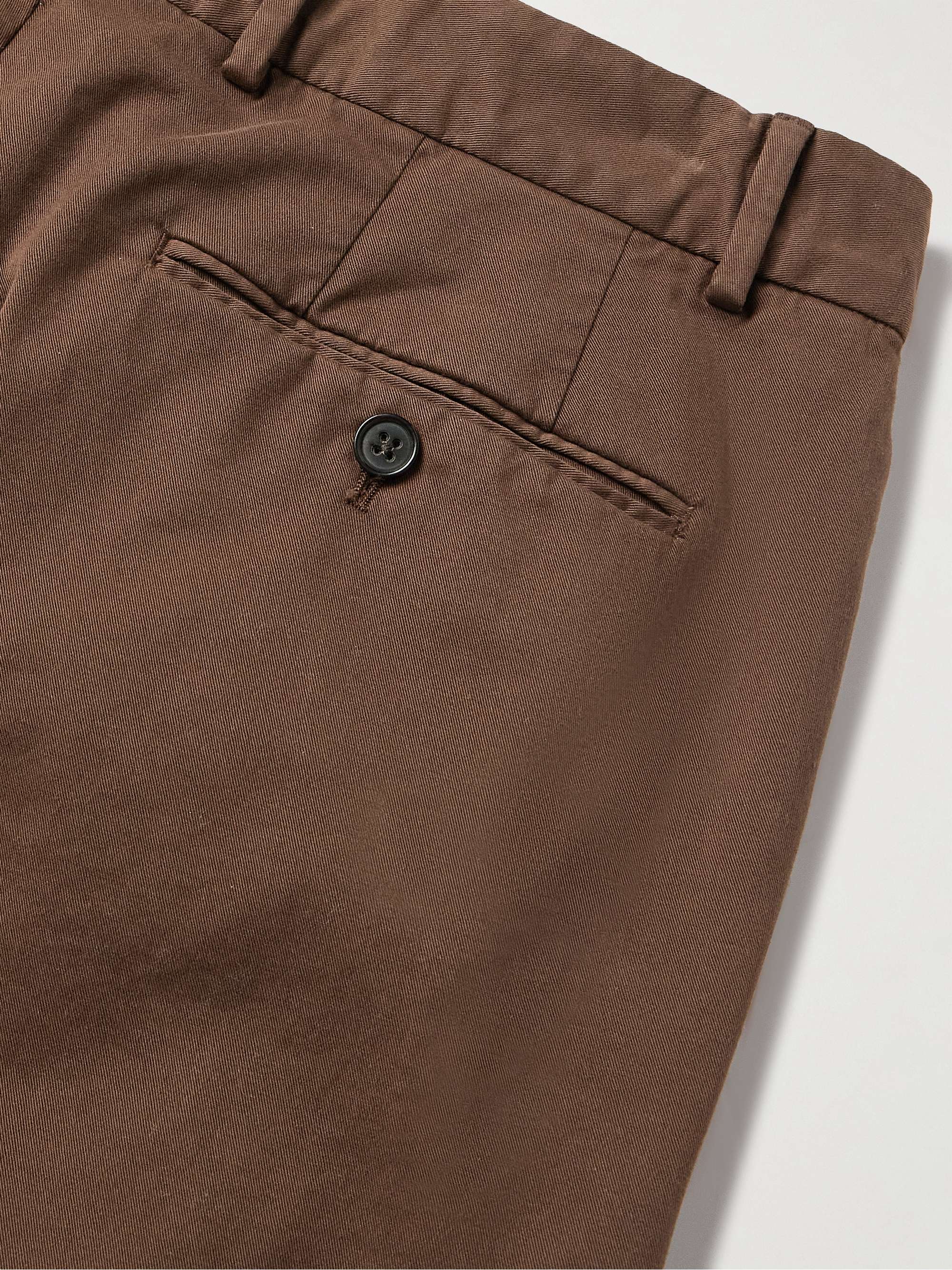 Eaton Slim-Fit Straight-Leg Garment-Dyed Stretch-Cotton Twill Chinos view