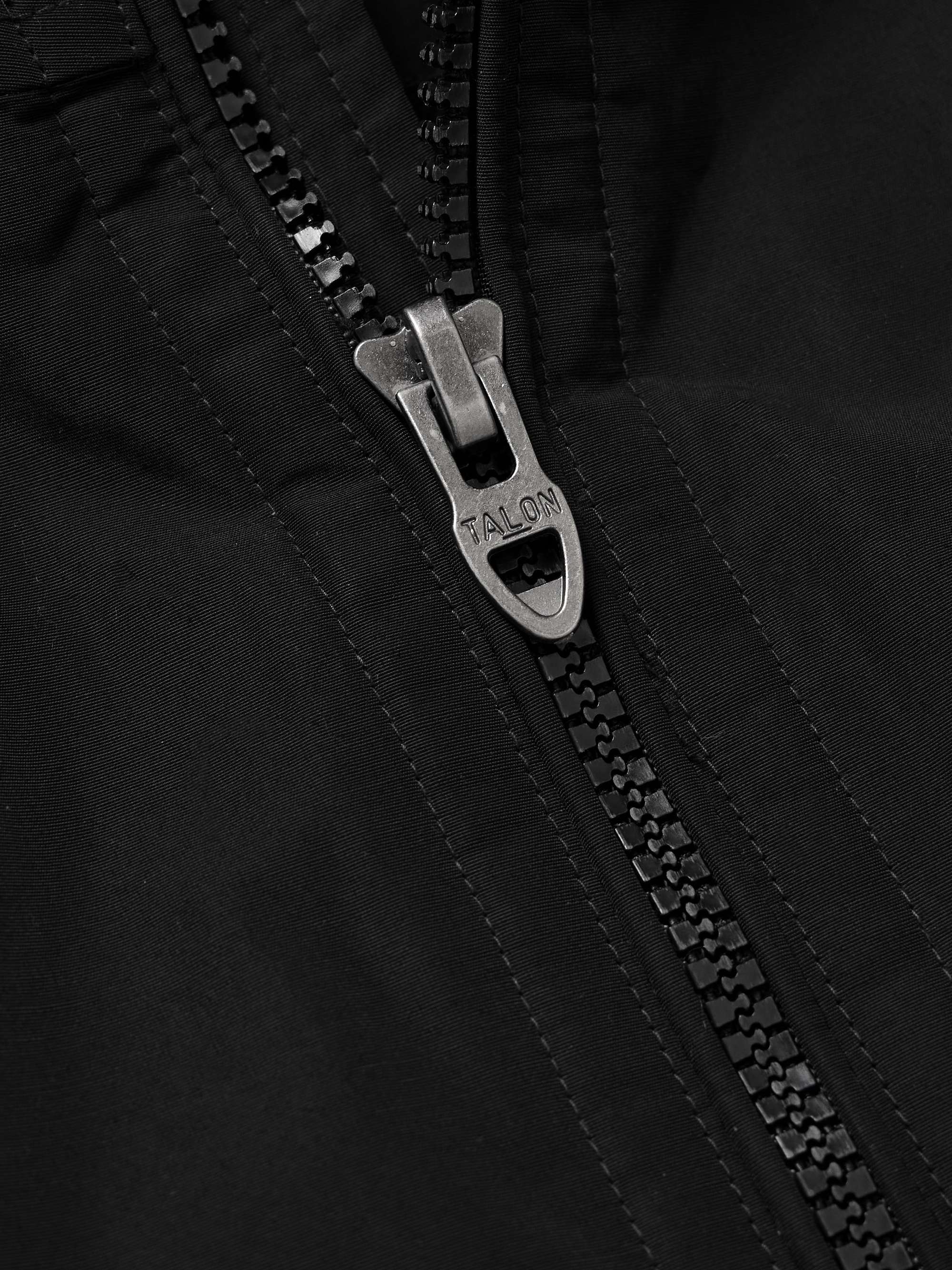 Logo-Embroidered Cotton and Nylon-Blend Bomber Jacket view