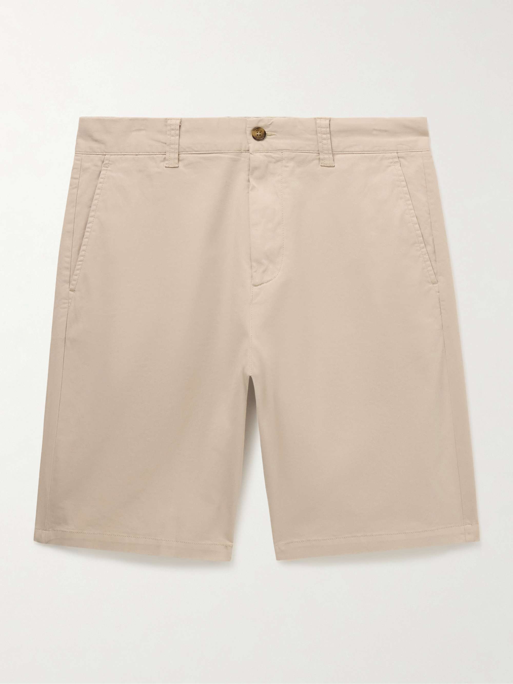 Crown 1090 Straight-Leg Organic Cotton-Blend Twill Shorts hero visual