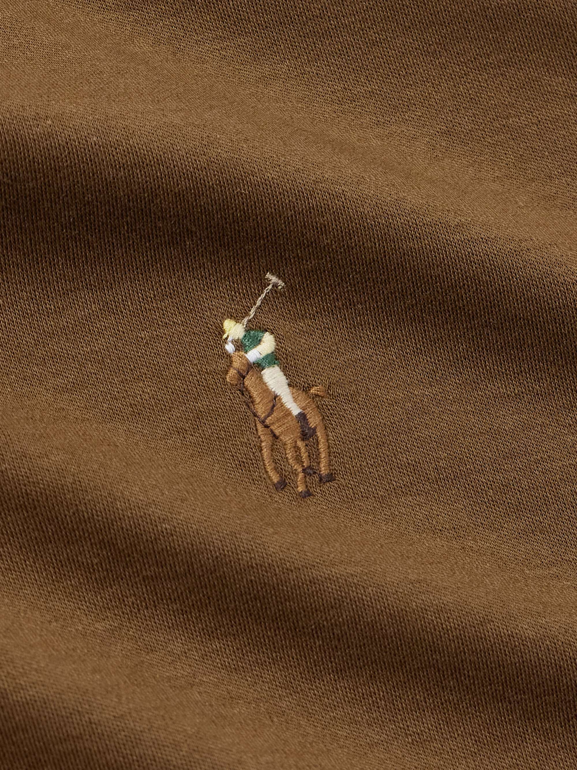 Logo-Embroidered Cotton-Jersey Polo Shirt view