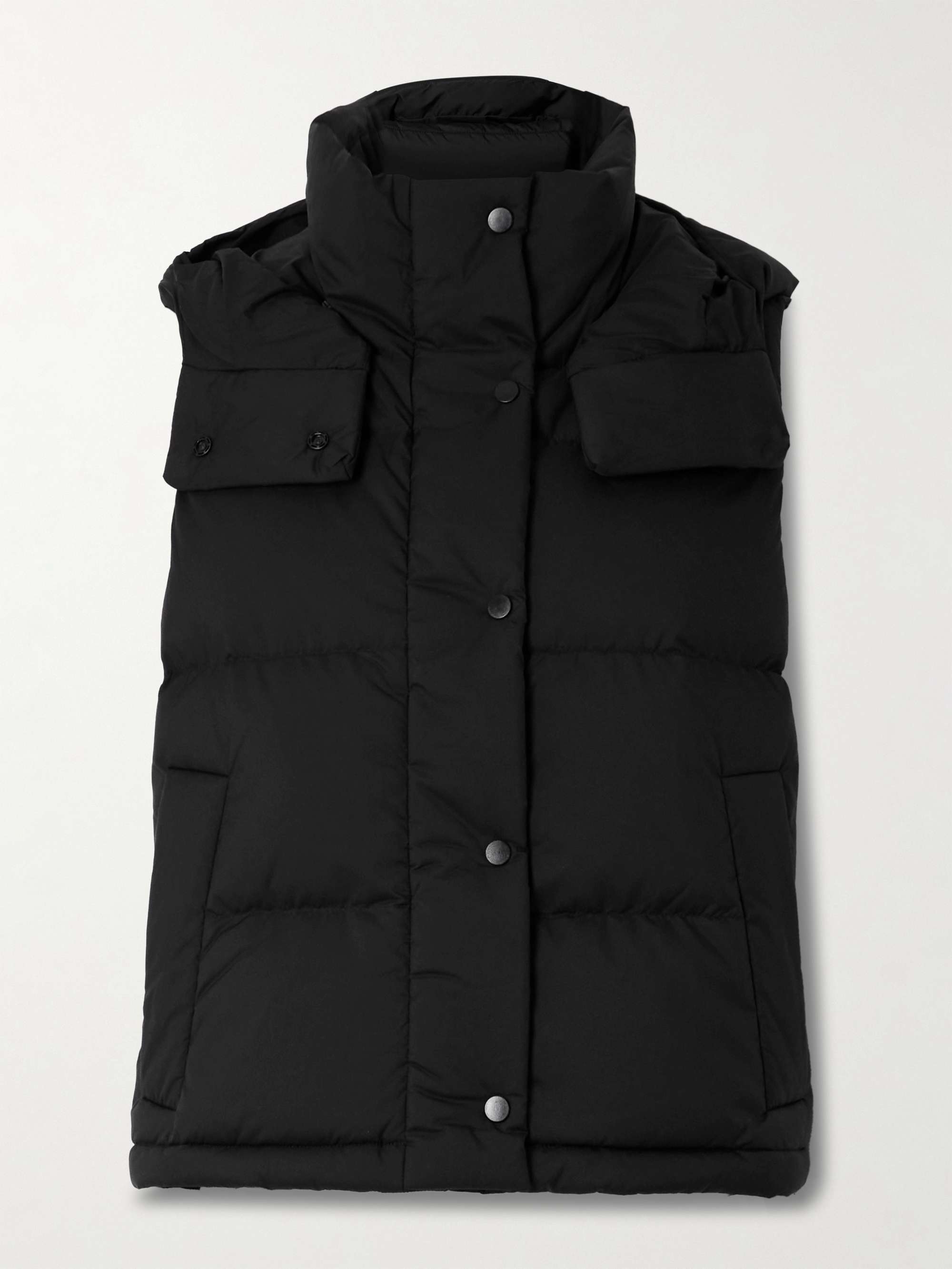 Wunder Puff quilted SoftMatte™ hooded down vest hero visual