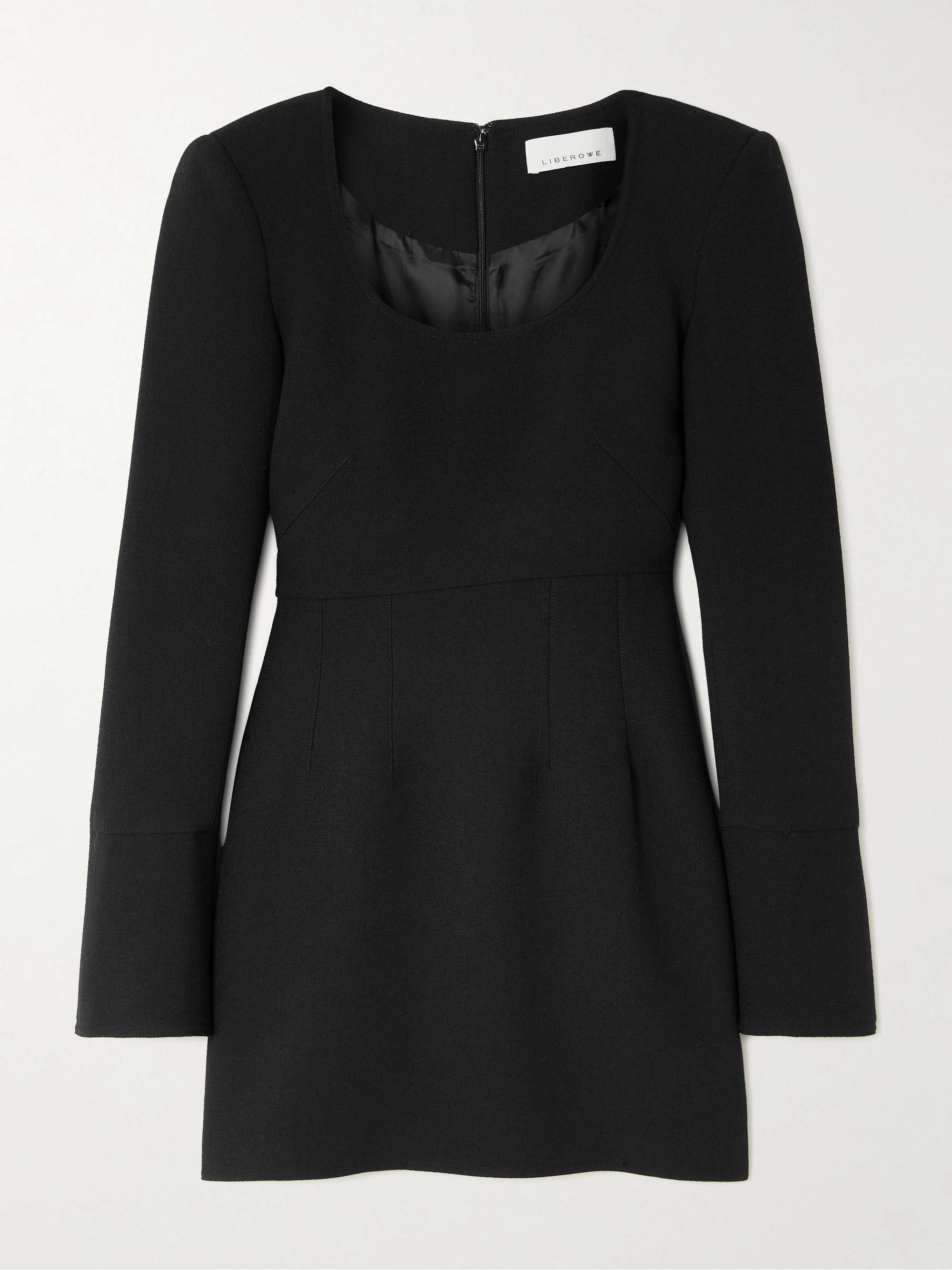 + The Vanguard Amber wool-crepe mini dress hero visual