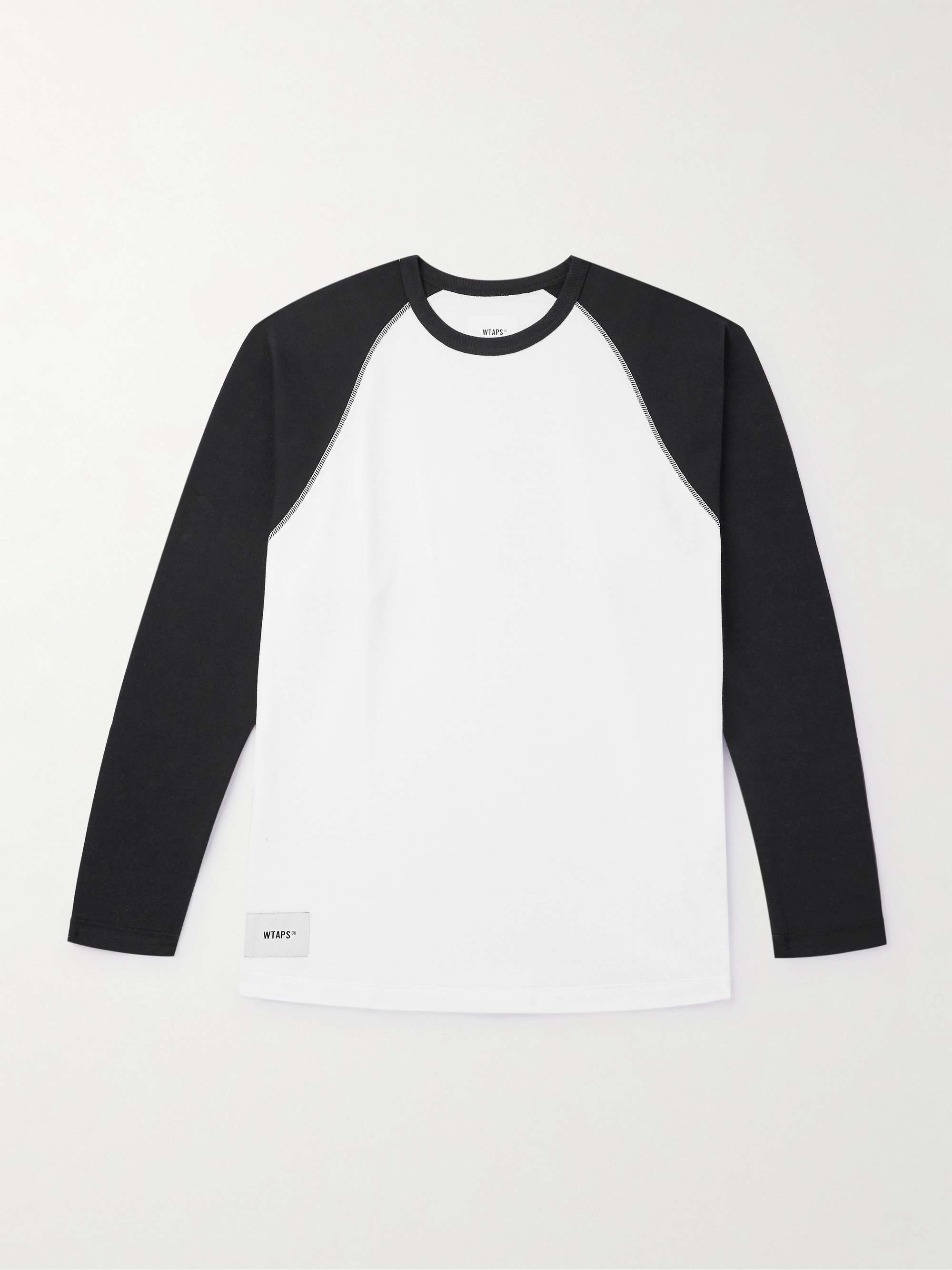 Ian Logo-Appliquéd Two-Tone Cotton-Jersey T-Shirt hero visual