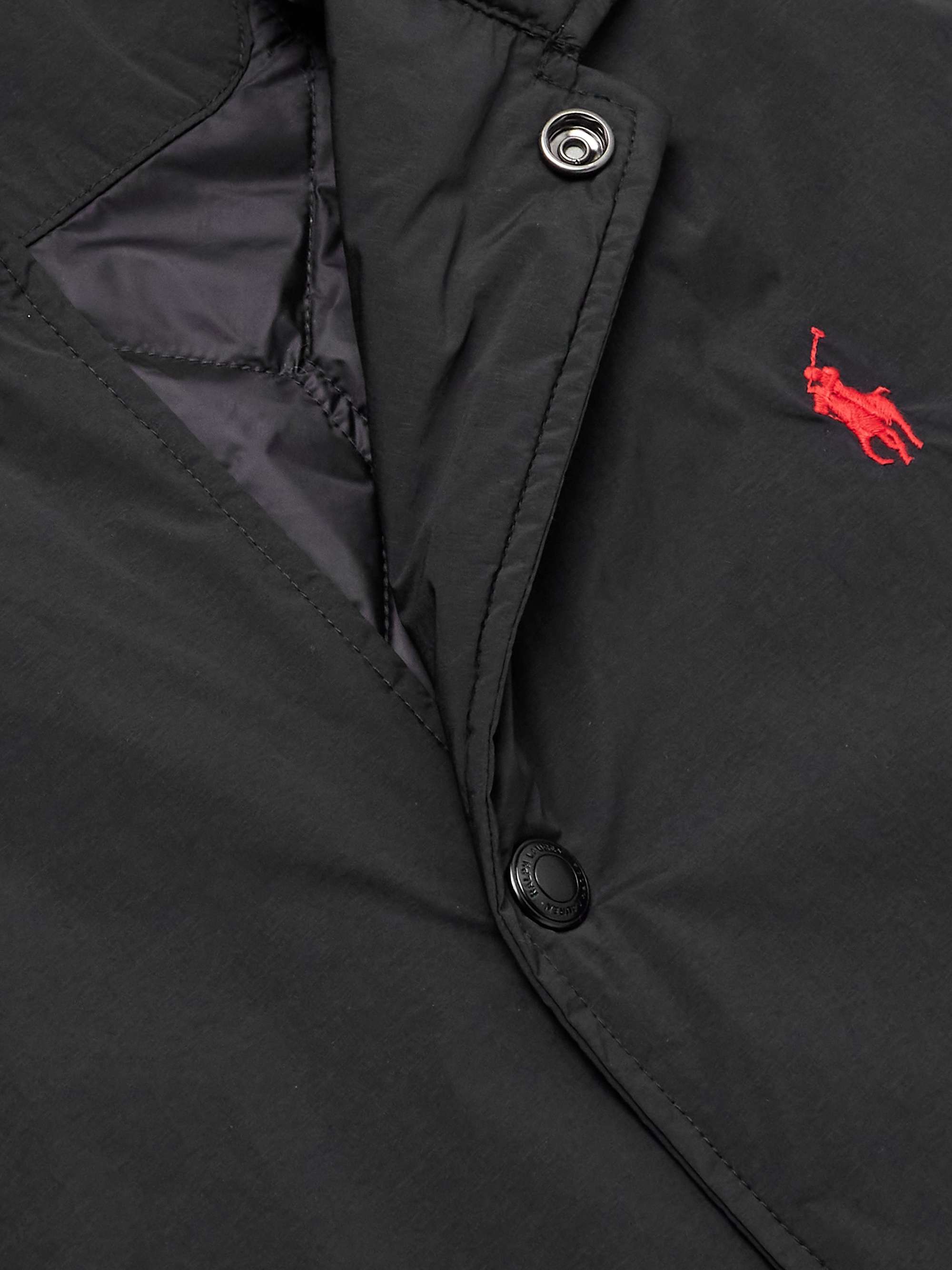 Teak Logo-Embroidered Padded Shell Jacket view