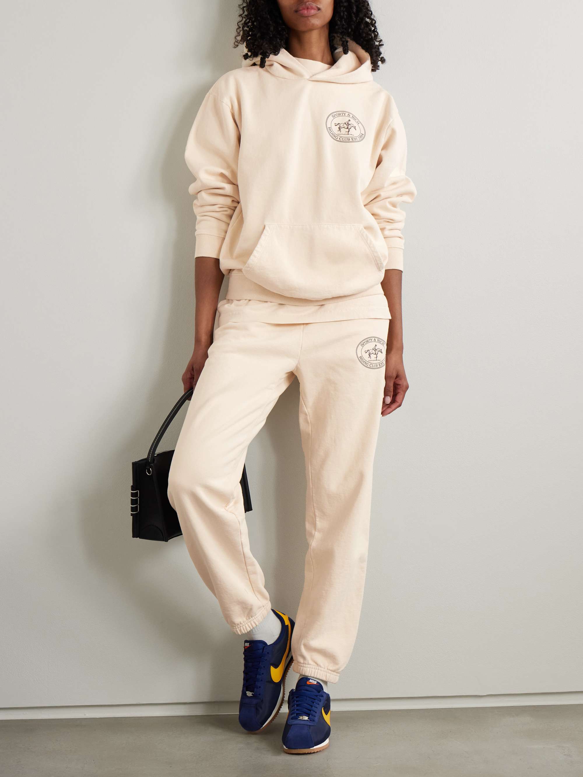 Riding Club printed cotton-jersey tapered sweatpants view