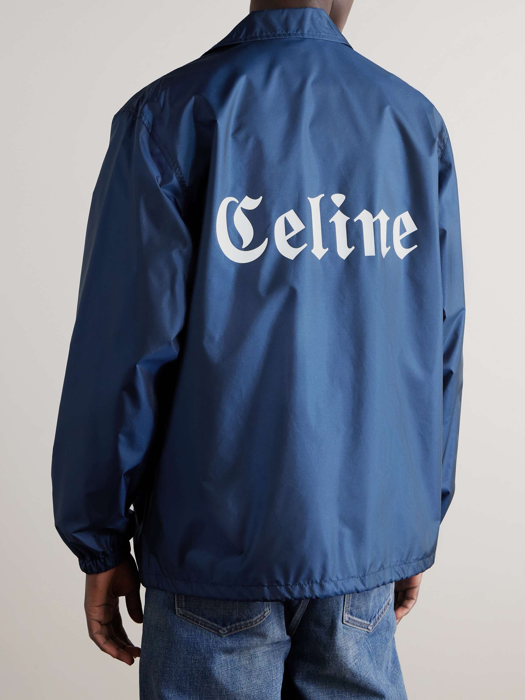 Logo-Print Shell Coach Jacket view