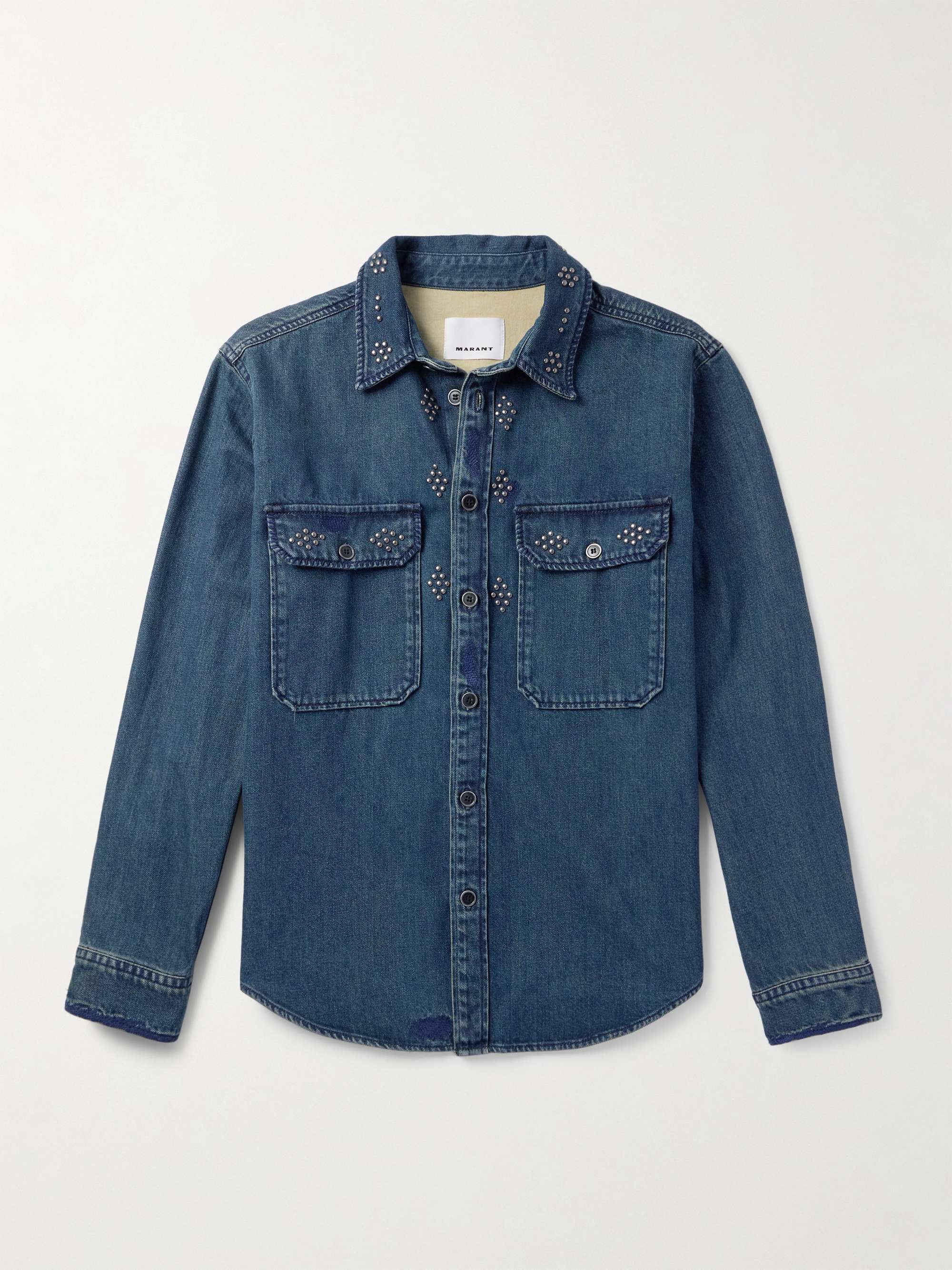 Osco Whipstitched Studded Denim Shirt hero visual