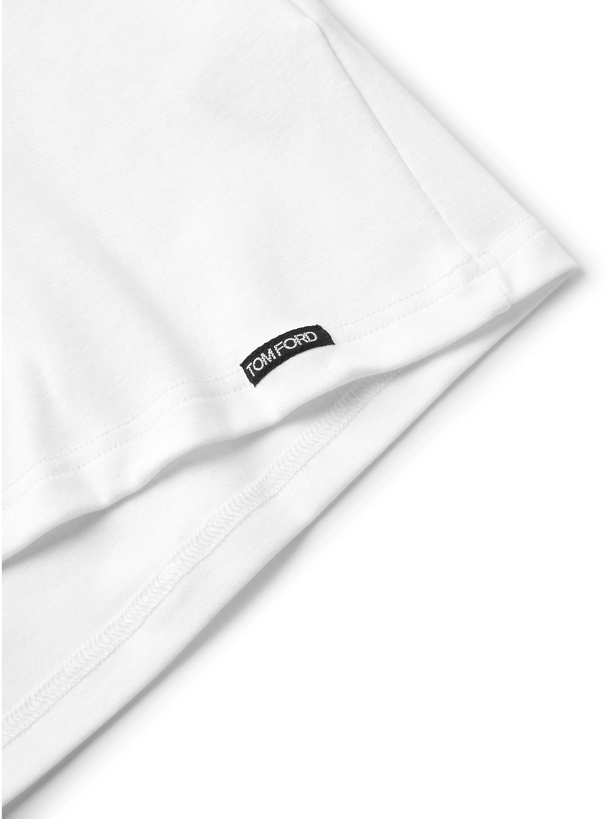 Slim-Fit Stretch-Cotton Jersey T-Shirt view