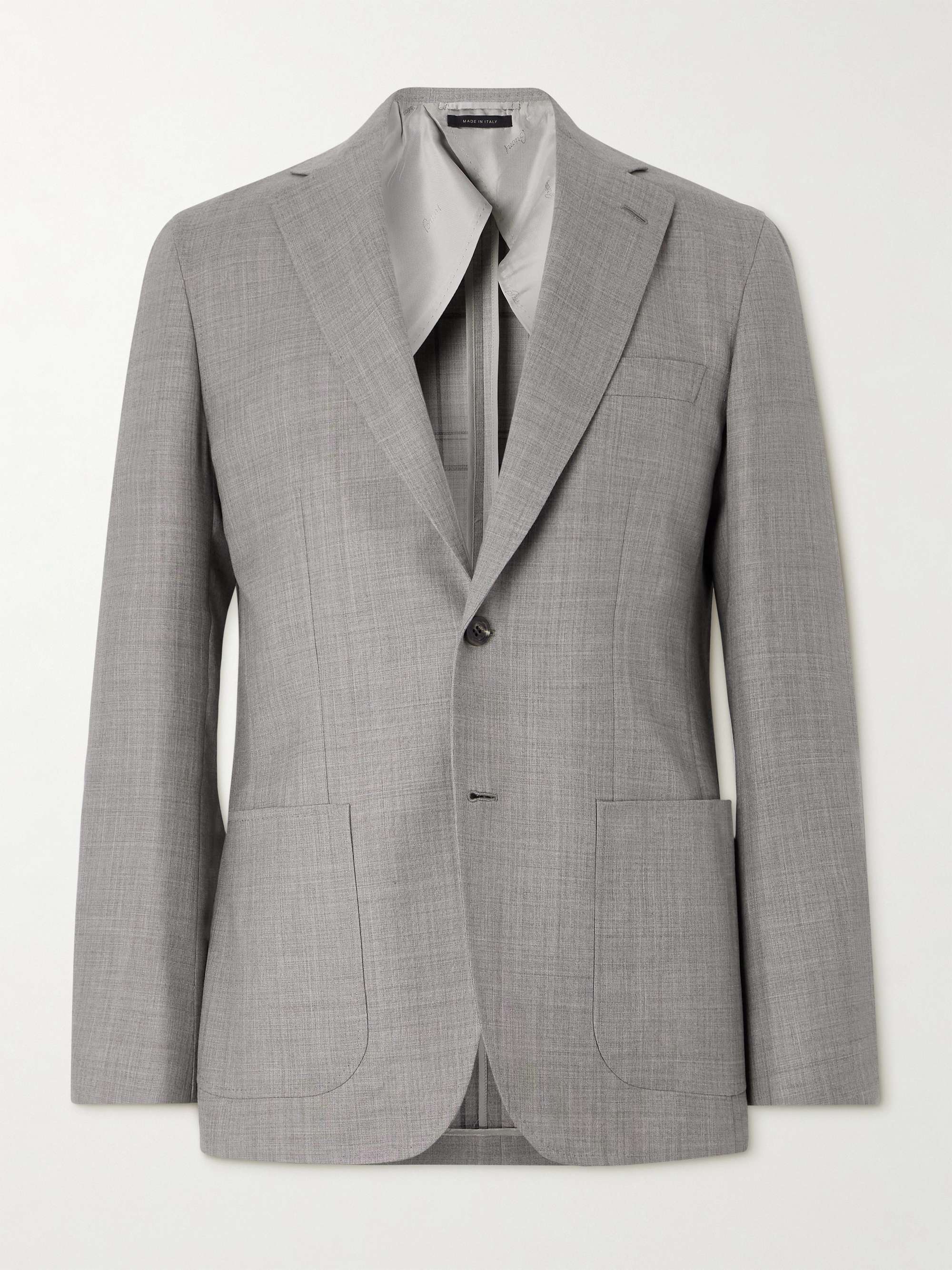 Soffio Wool and Silk-Blend Blazer hero visual