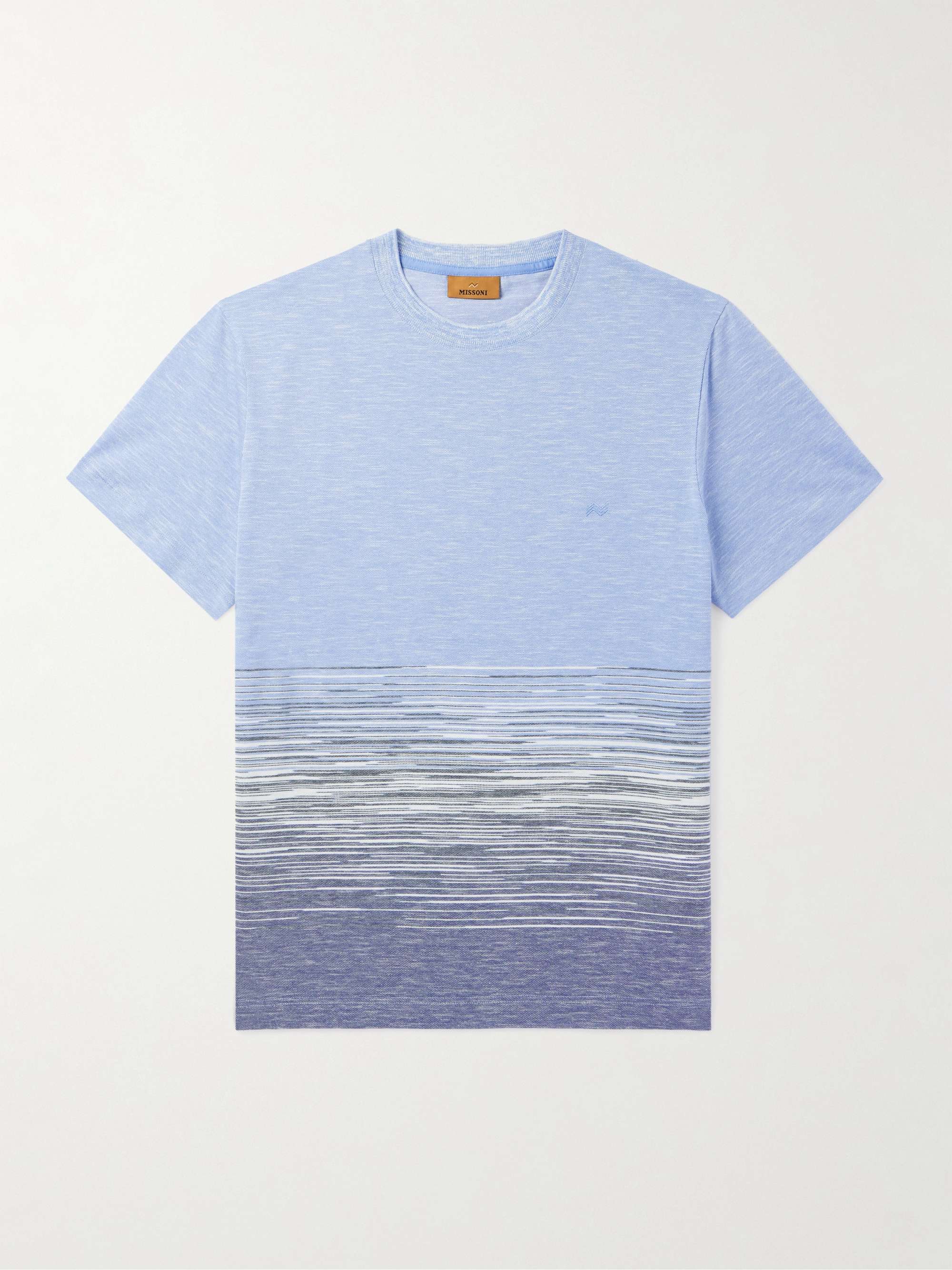 Space-Dyed Cotton and Linen-Blend Piqué T-Shirt hero visual