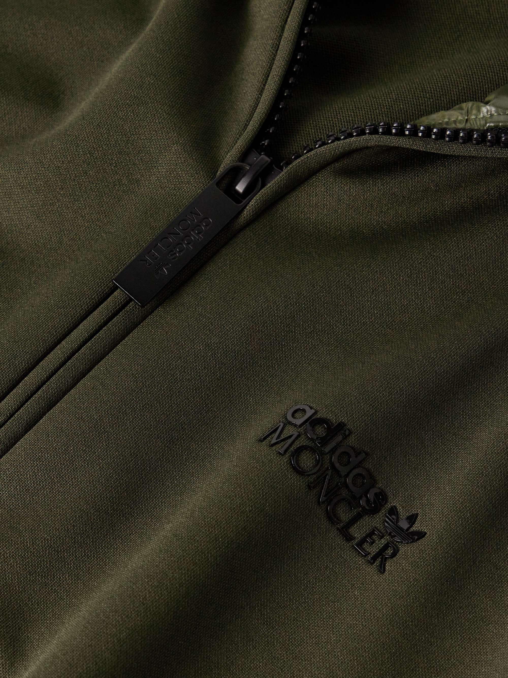 + adidas Originals Logo-Appliquéd Glossed Shell-Trimmed Tech-Jersey Track Jacket view
