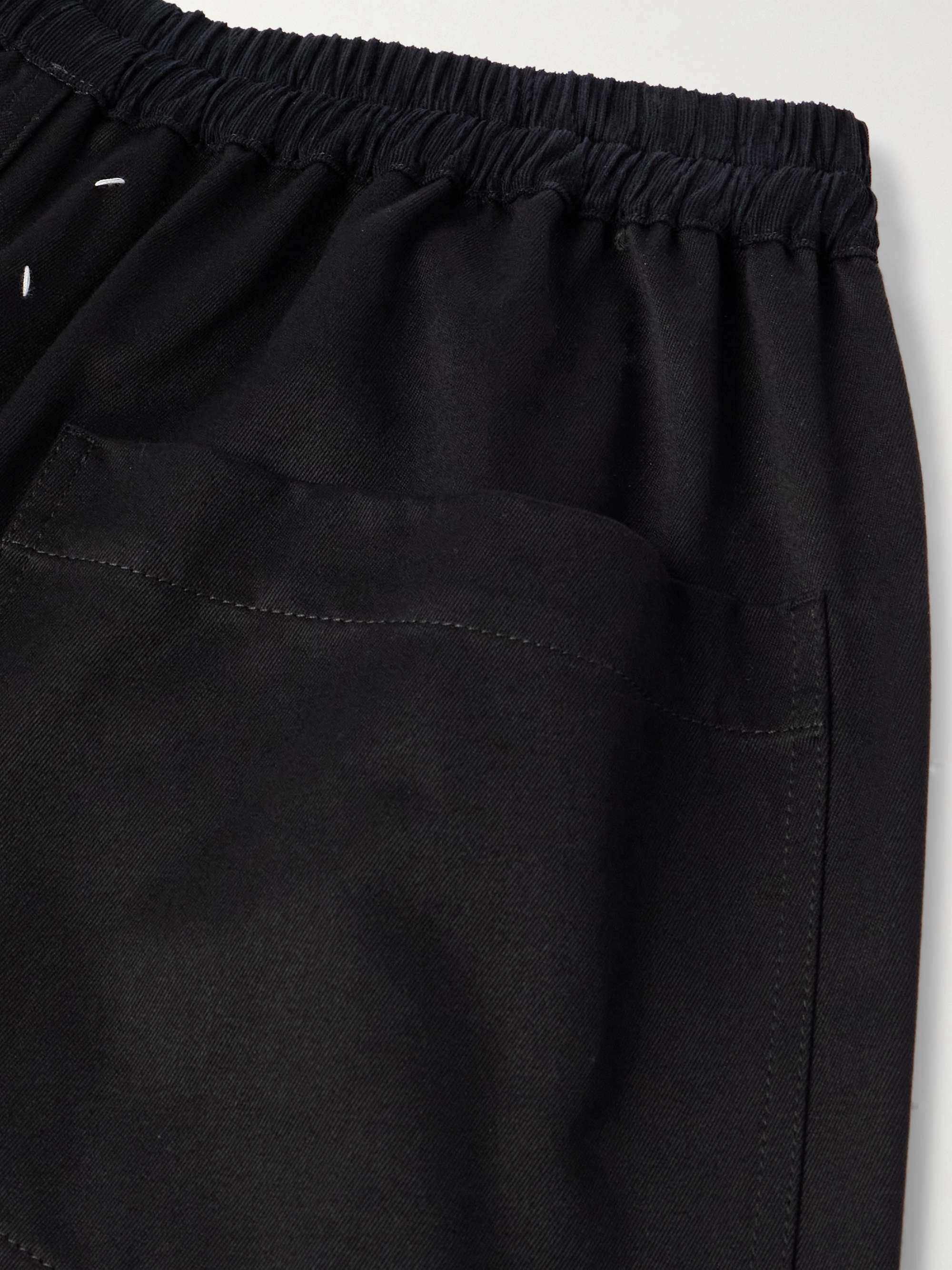 Wide-Leg Cotton-Twill Trousers view