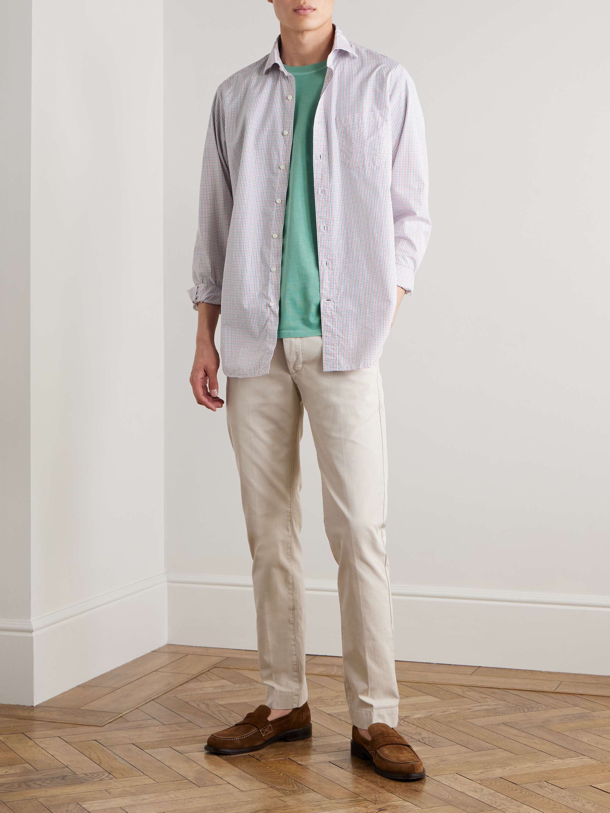 Field Slim-Fit Tapered Garment-Dyed Cotton-Twill Trousers view