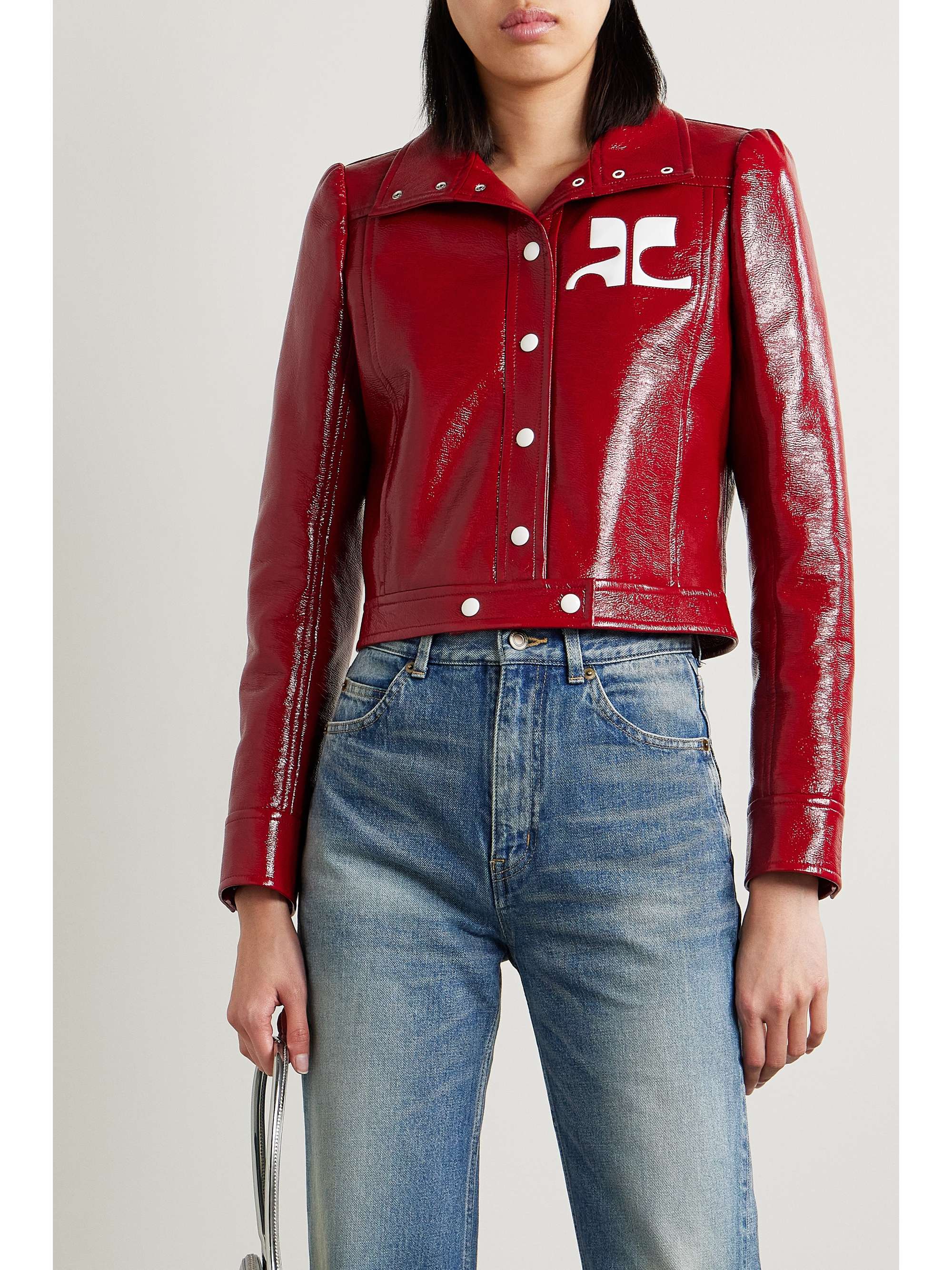 Reedition coated cotton-blend jacket view