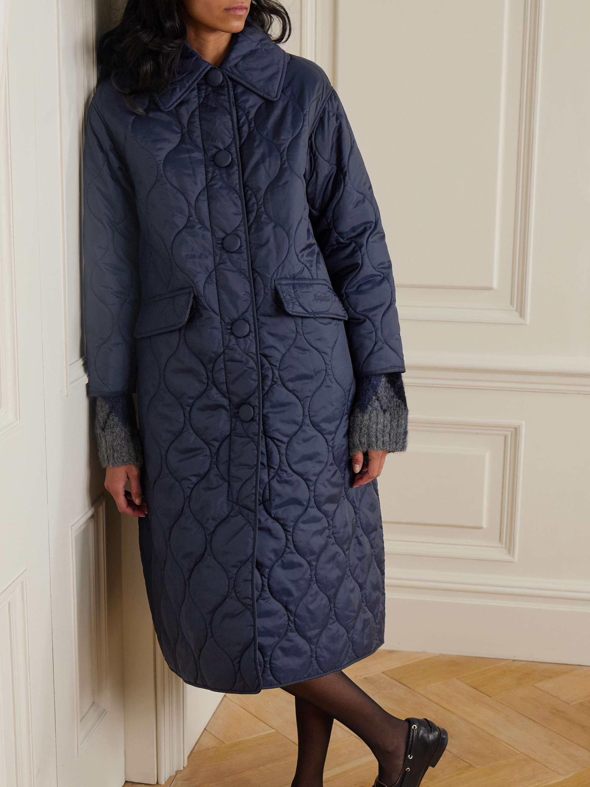 + Alexa Chung Amy quilted shell coat view