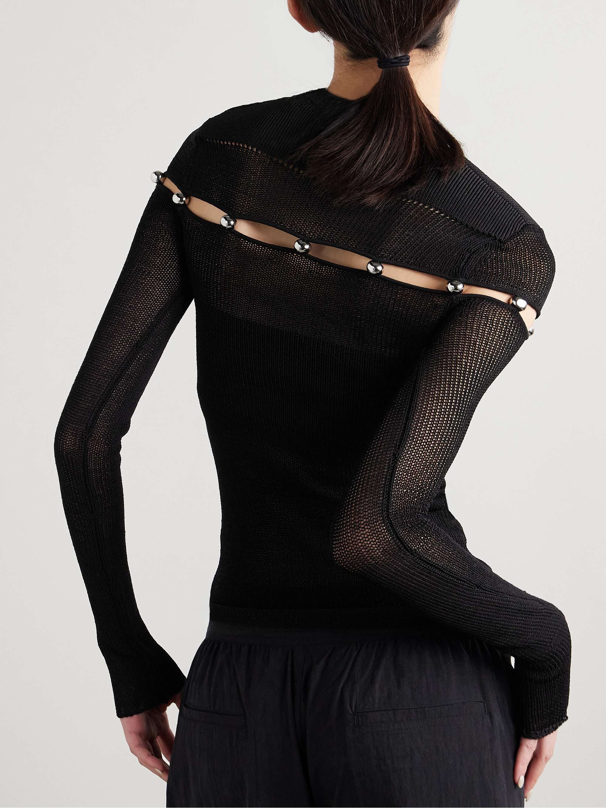 Elsie embellished knitted sweater view