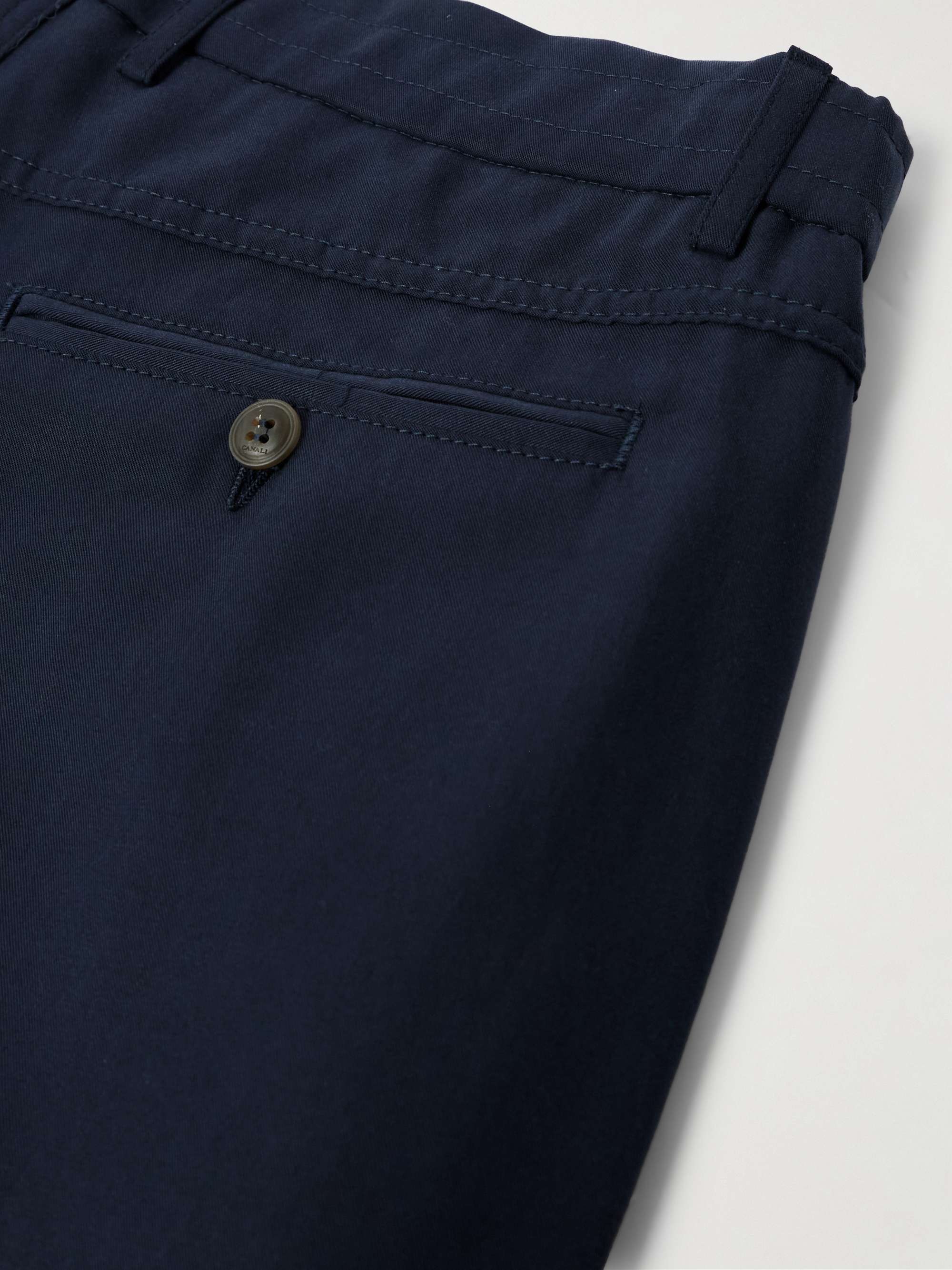 Straight-Leg Lyocell Drawstring Trousers view