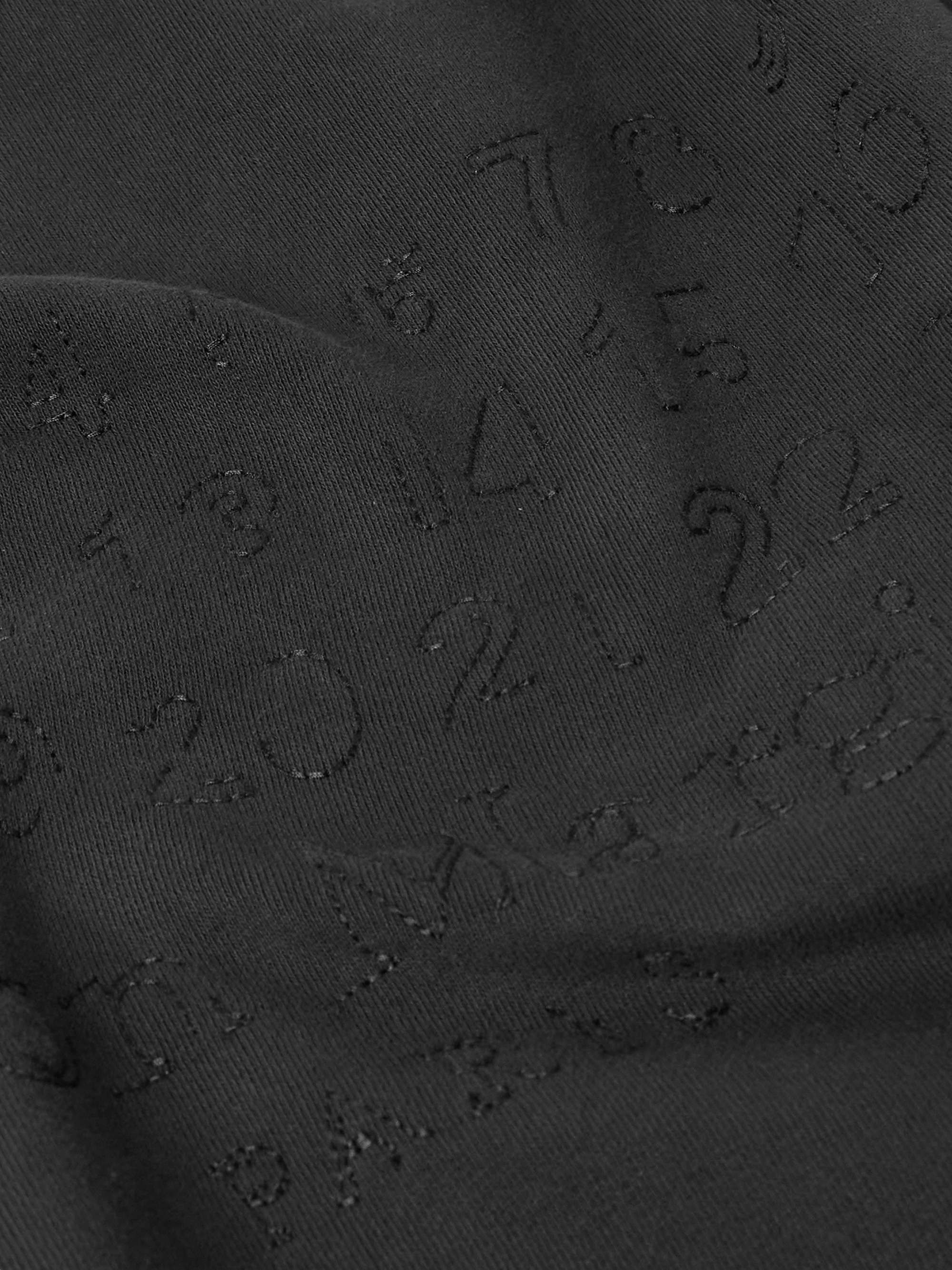 Oversized Logo-Embroidered Cotton-Jersey Sweatshirt view
