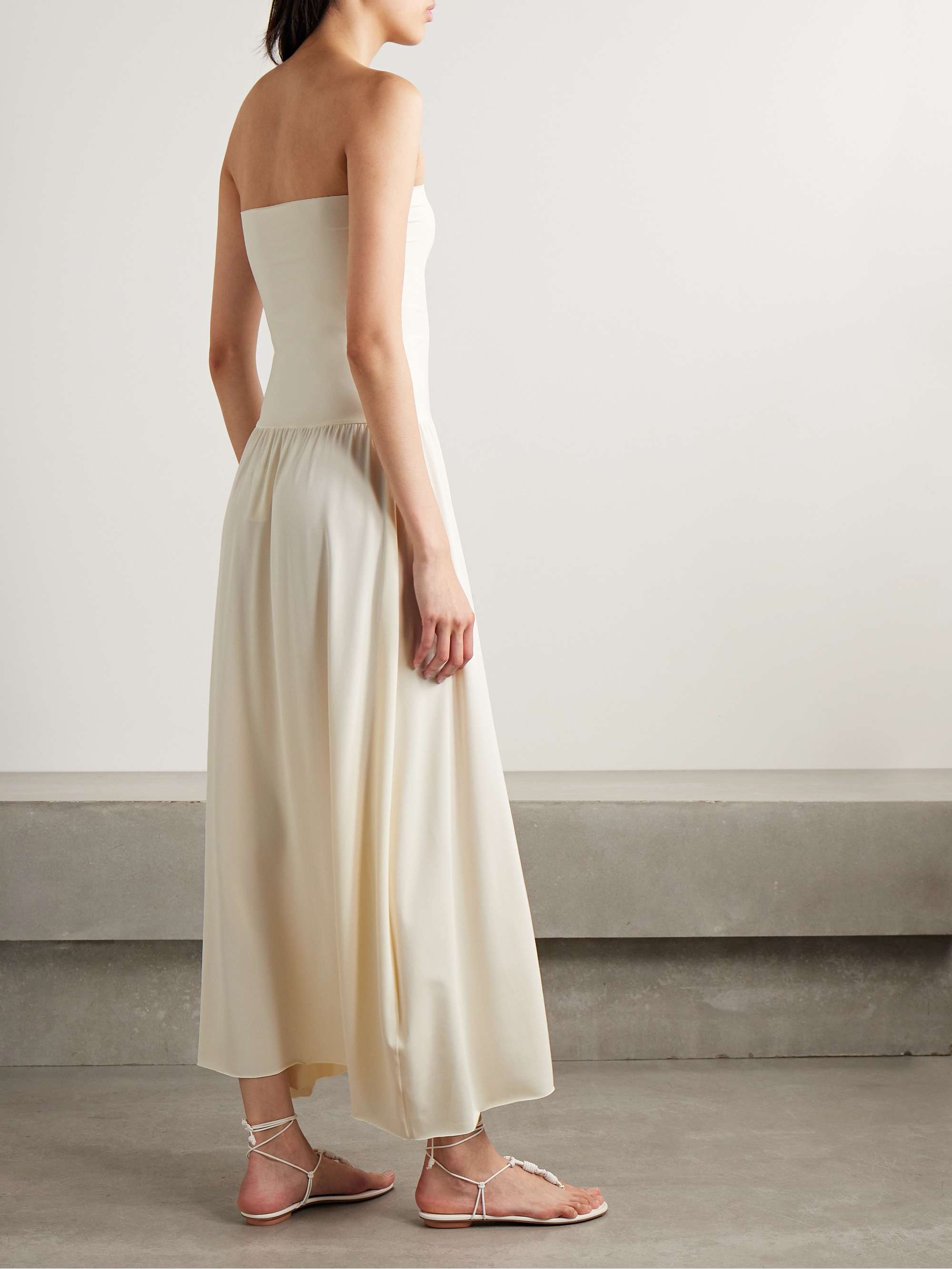 Les Essentiels Oda strapless stretch-jersey maxi dress view