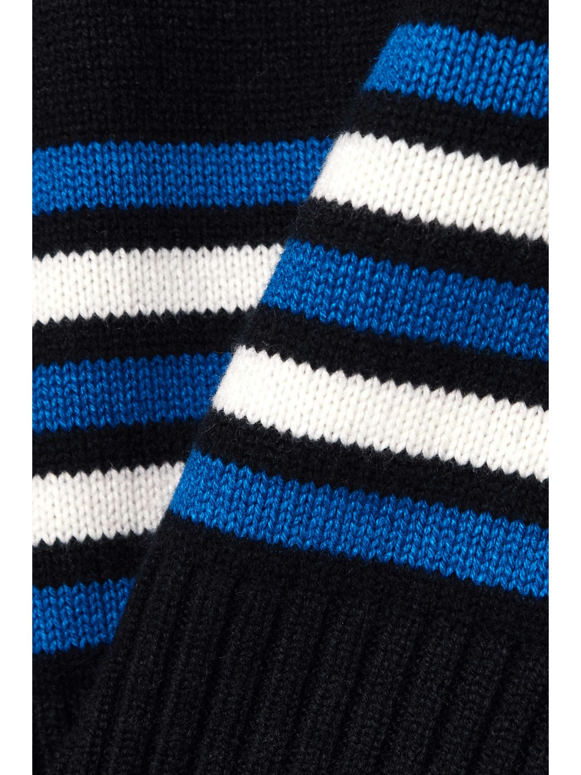 Courmayeur appliquéd striped cashmere turtleneck sweater view