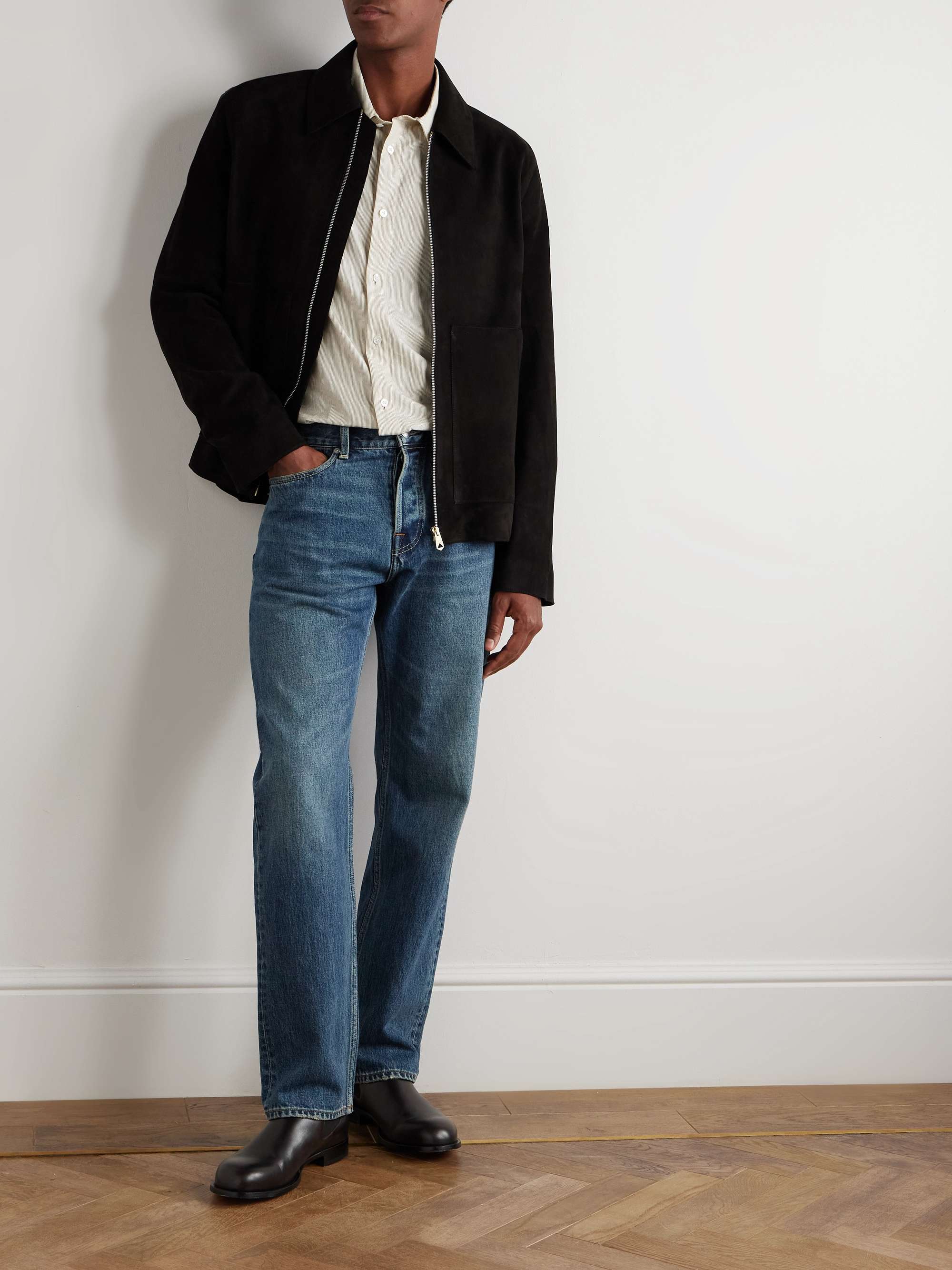 Suede Blouson Jacket view
