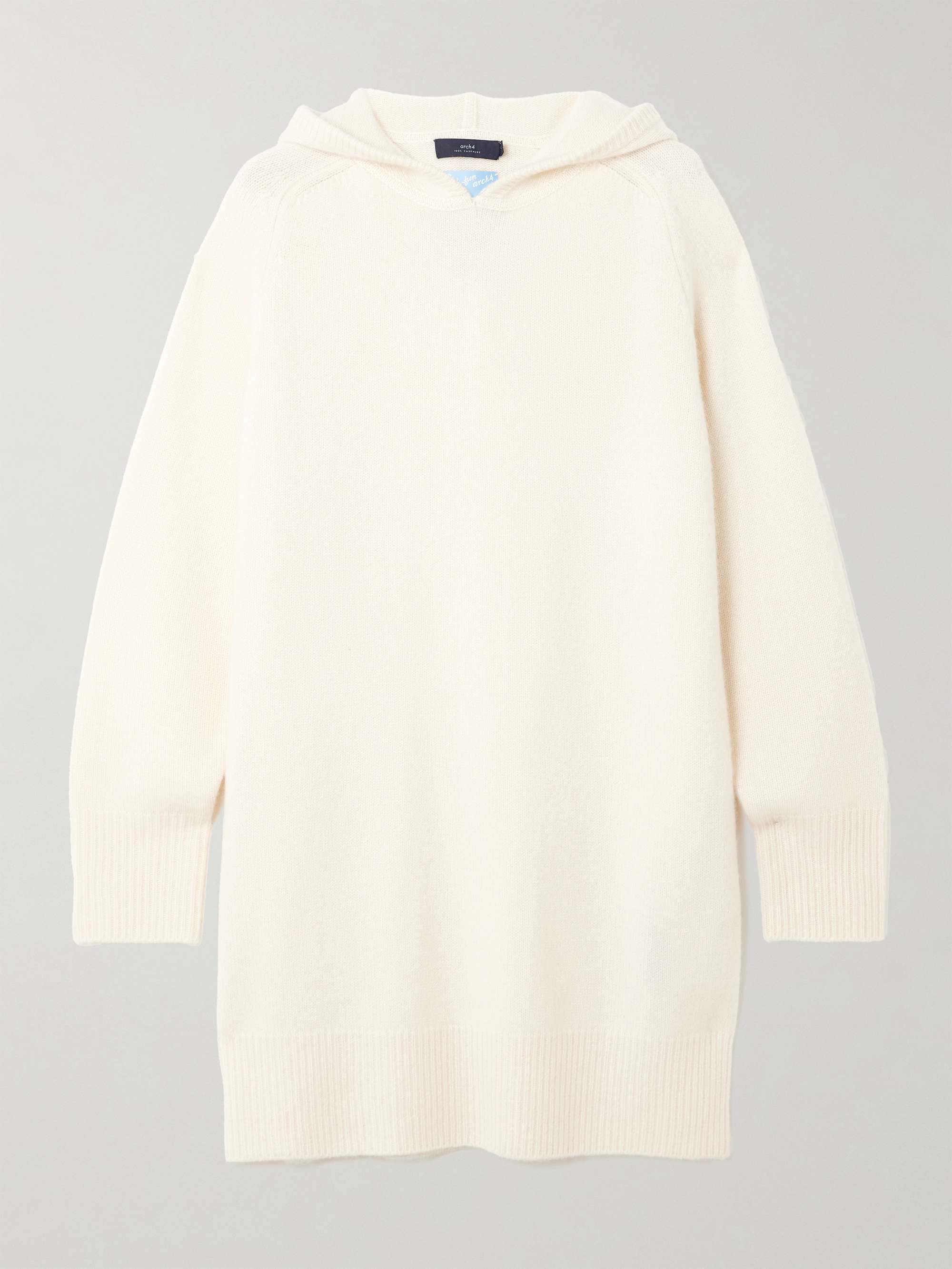 Hooded cashmere sweater dress hero visual