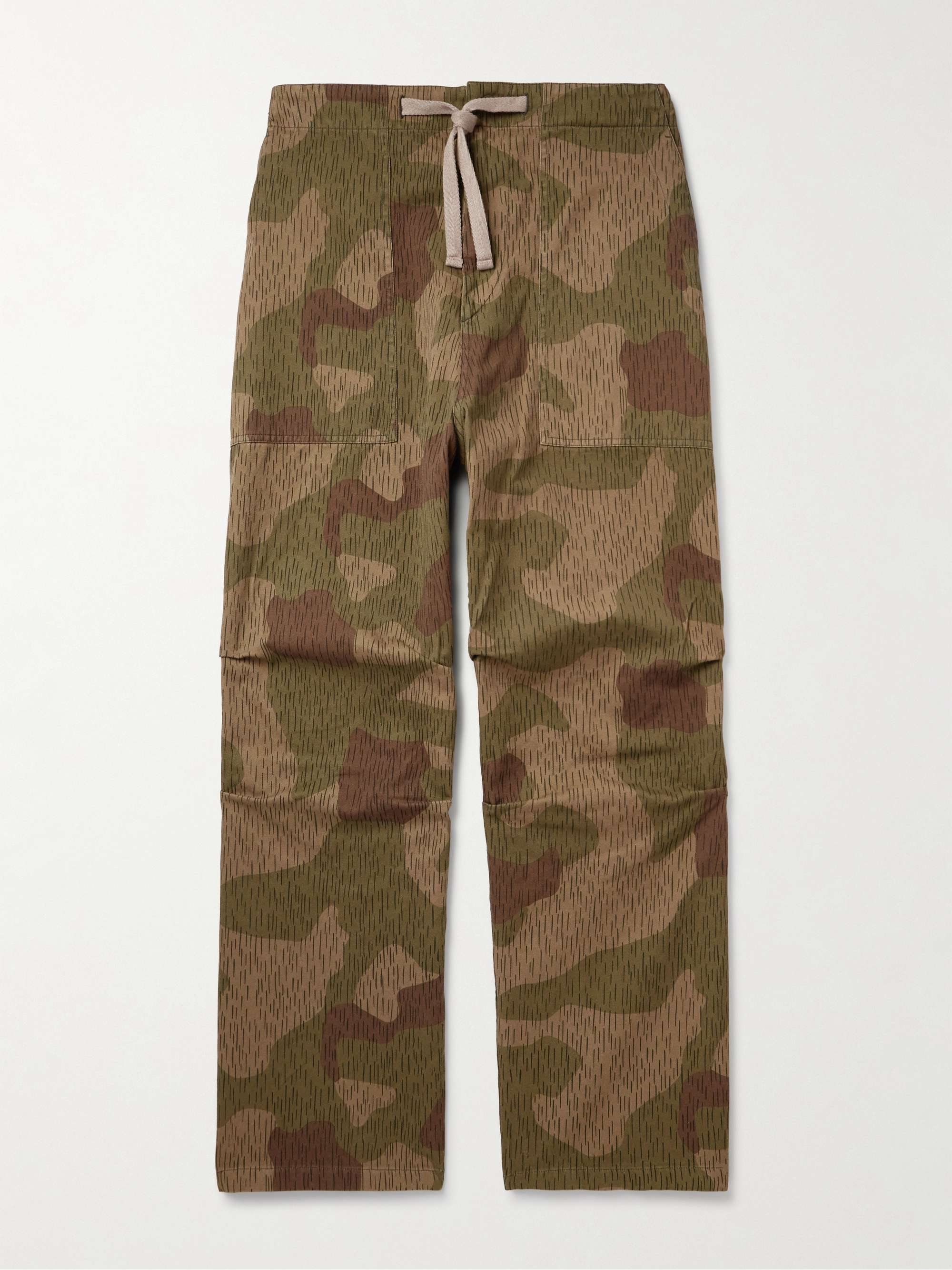 + Palm Angels Wide-Leg Camouflage-Print Cotton-Gabardine Trousers hero visual
