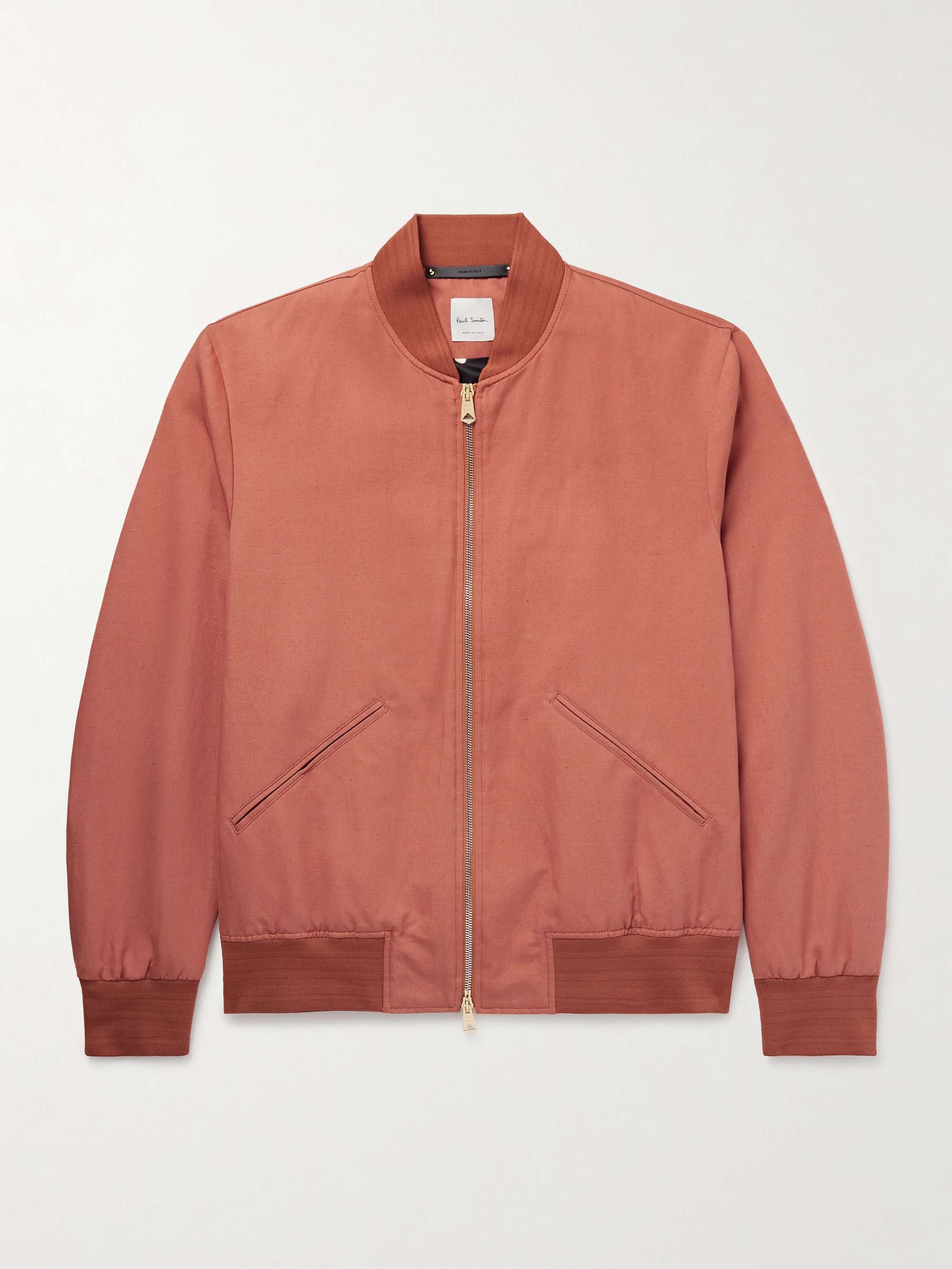 Linen, Cotton and Lyocell-Blend Bomber Jacket hero visual