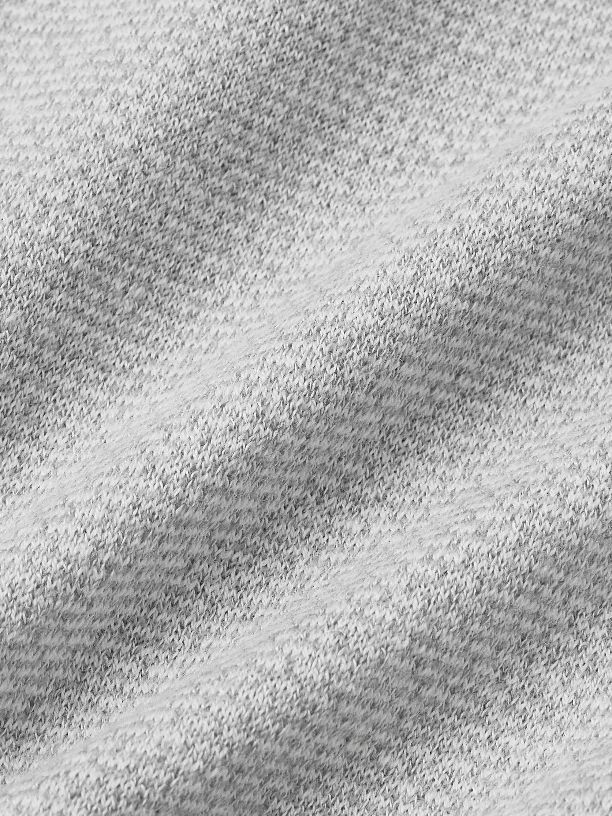 Ashland Birdseye Merino Wool, Linen and Cotton-Blend Half-Zip Sweater view