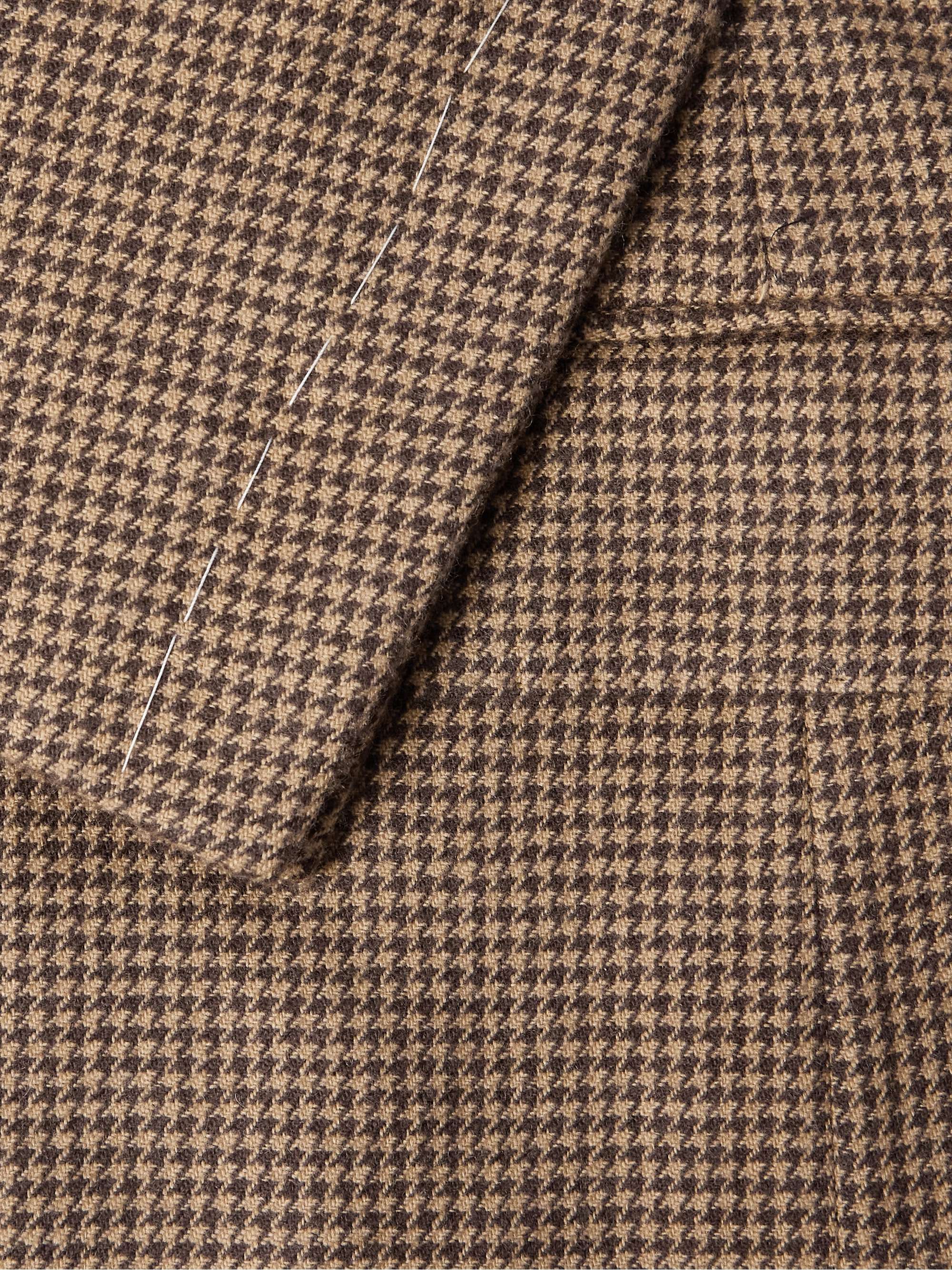Slim-Fit Puppytooth Wool, Silk and Cashmere-Blend Blazer view