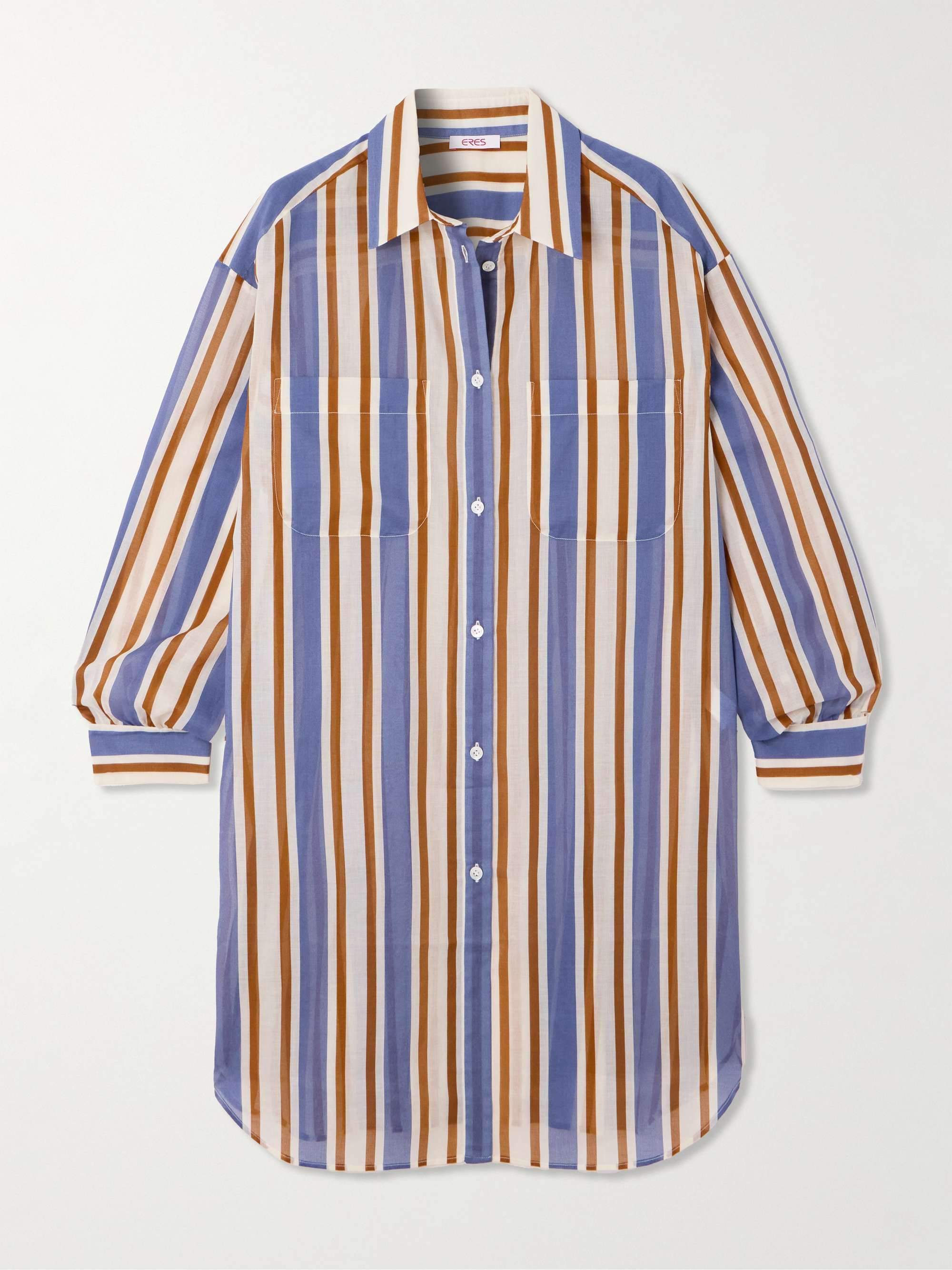 Season striped cotton-voile shirt hero visual