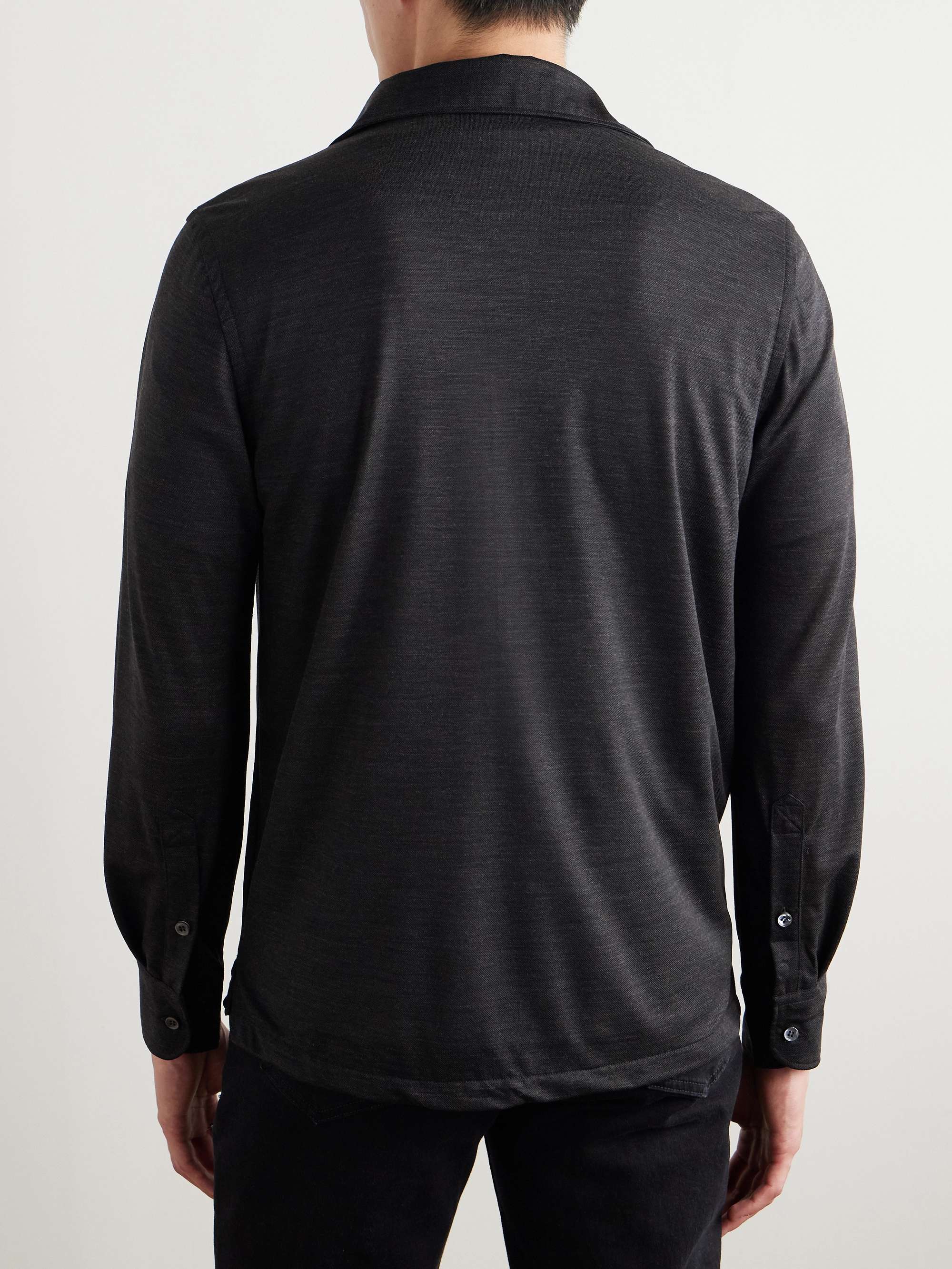 Slim-Fit Wool Shirt view