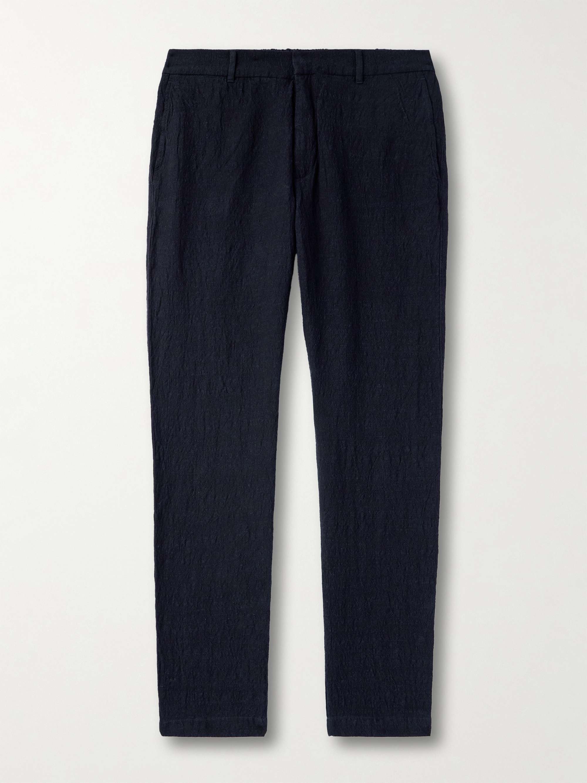 Slim-Fit Straight-Leg Cotton-Blend Suit Trousers hero visual